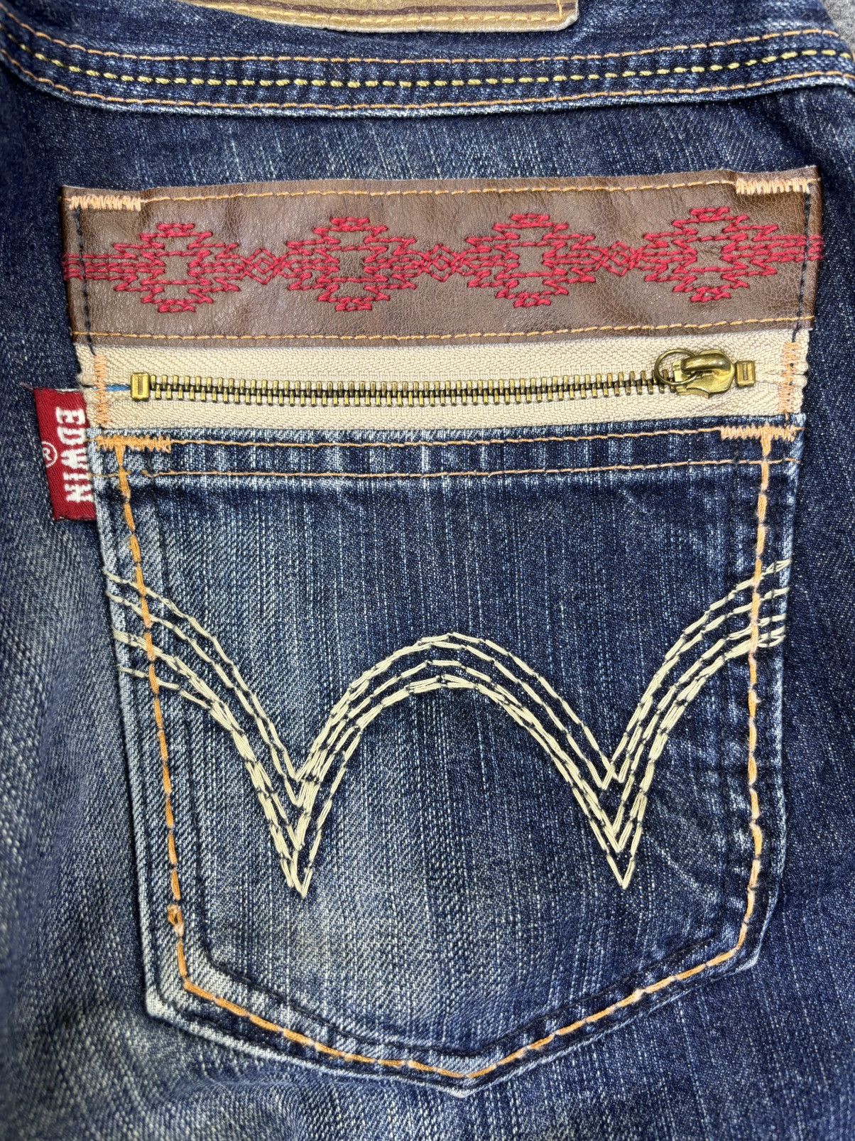Edwin 💥Sick Fades Style💥Edwin Navajo Motive Wide Denim F996 Size US 28 / EU 44 - 9 Thumbnail