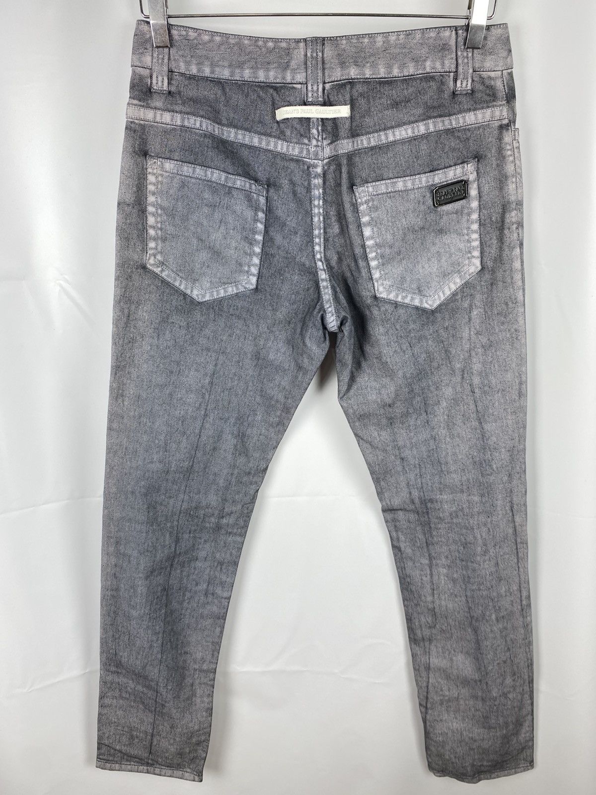 Jean Paul Gaultier Jean’s Paul Gaultier Frozen Dye Waxed Denim Jean Men size 29 Size US 29 - 2 Thumbnail