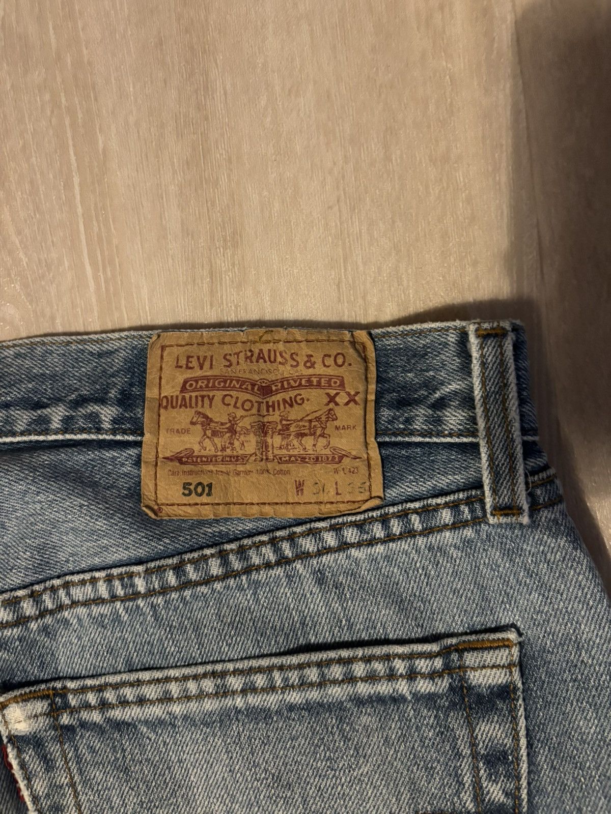 Levi's Levis 501 selfmade Denim Size US 34 / EU 50 - 3 Thumbnail