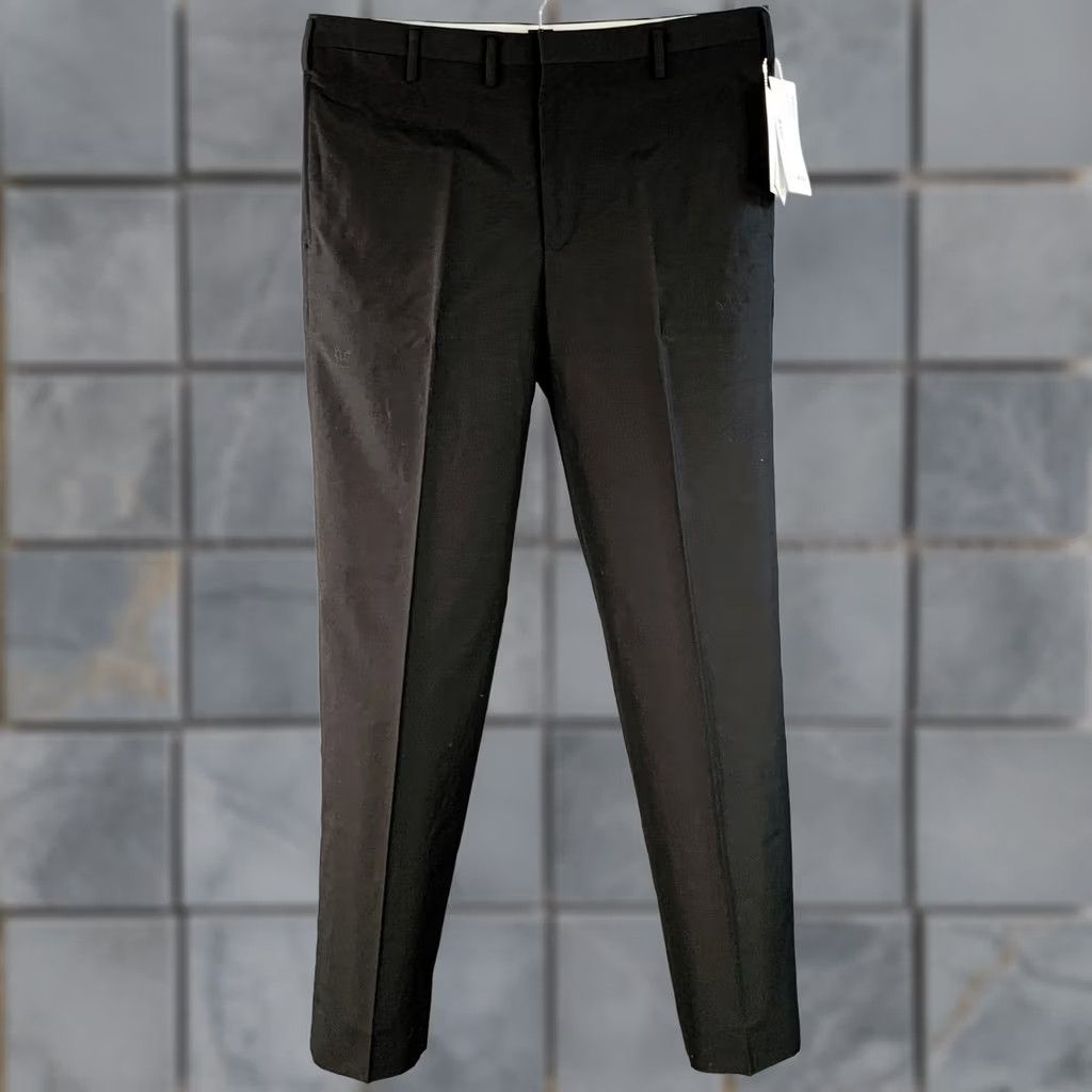 Visvim VISVIM Dalton Slacks Dress Pants Black Wool Linen Zip Fly Tapered Slacks Size L Men Size US 33 - 1 Thumbnail