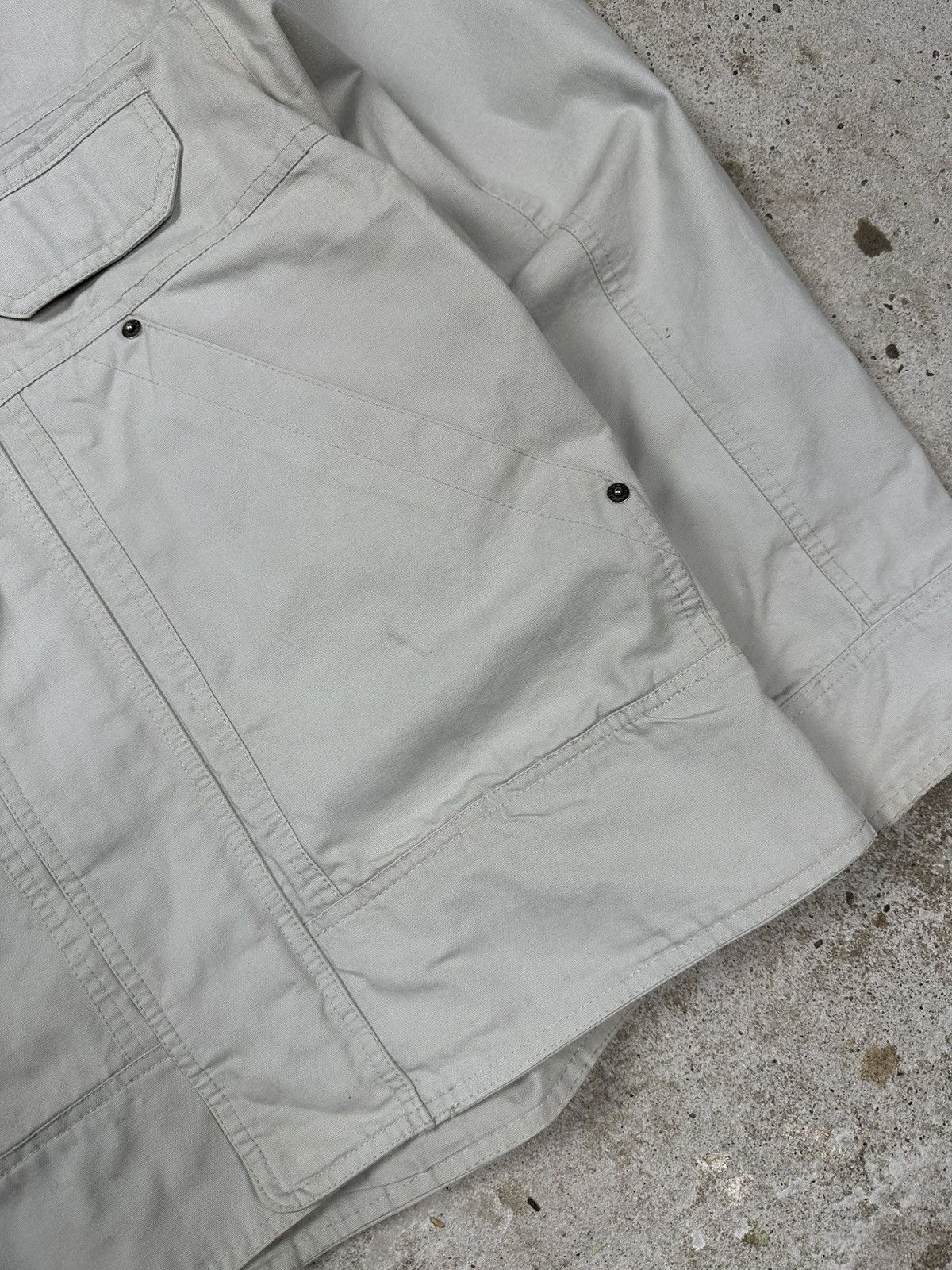 Japanese Brand × Vintage Vintage Y2K Work Style Utility Beige Bomber Jacket Size US L / EU 52-54 / 3 - 5 Thumbnail