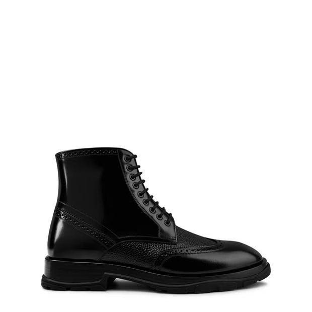 image of Alexander Mcqueen O1G2R1Mq0324 Boots In Black, Men's (Size 10)