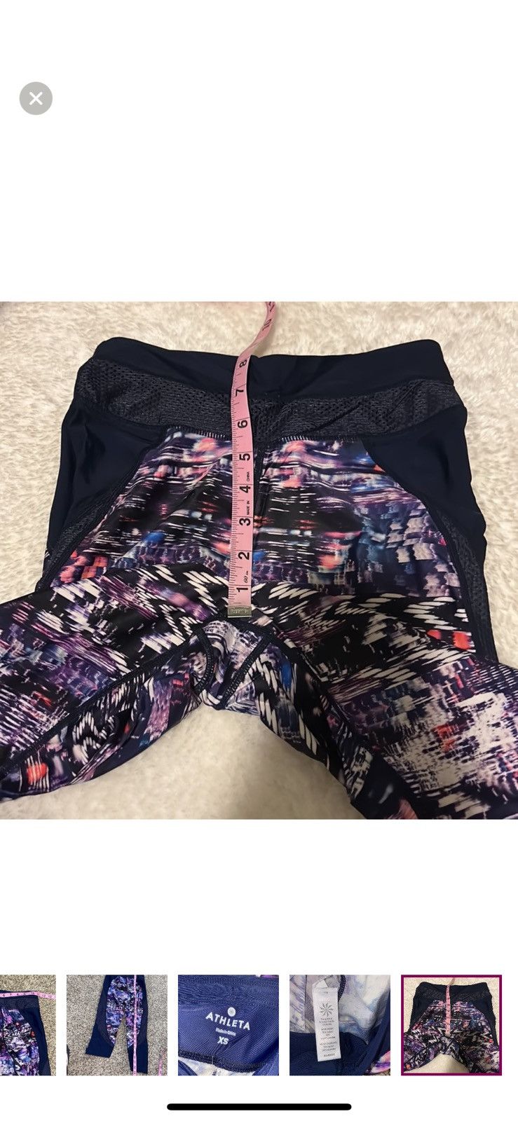 Athleta Athleta XS colorblock trissential swim capri leggings Size 26" / US 2 / IT 38 - 8 Thumbnail