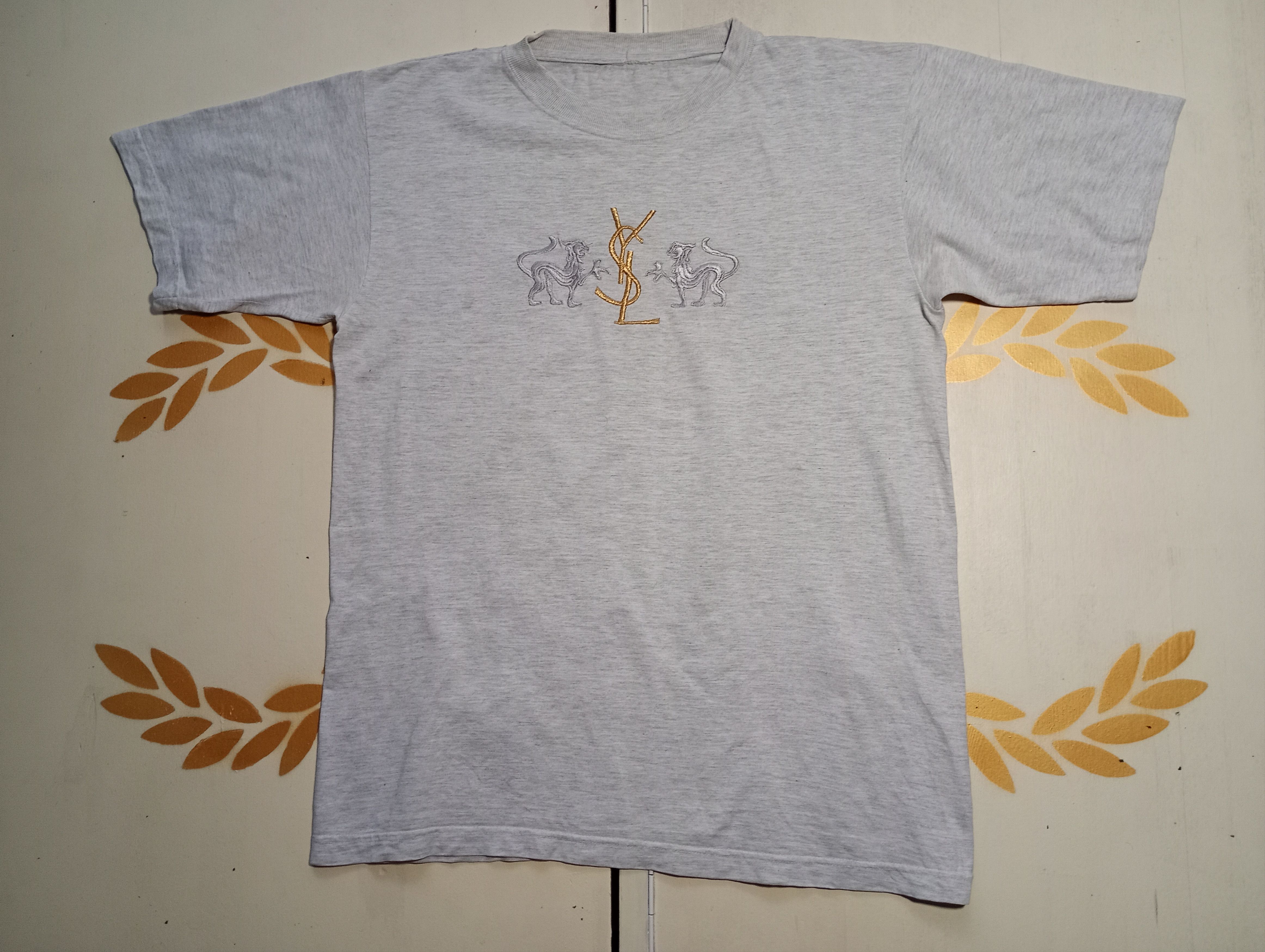 Yves Saint Laurent YSL Pour Homme T-Shirt Vintage Size US M / EU 48-50 / 2 - 1 Thumbnail