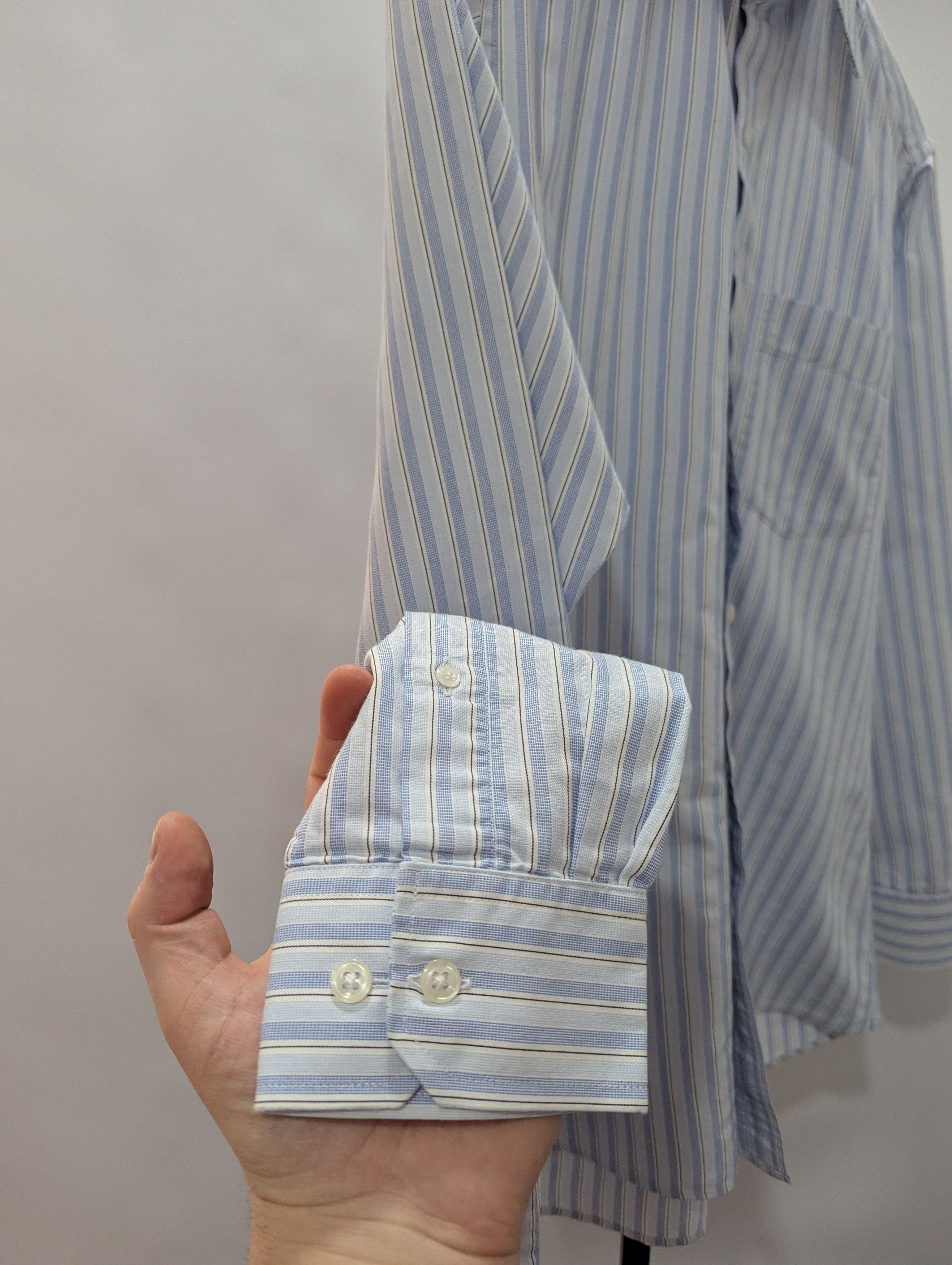 Brioni × Vintage Brioni Striped Vintage Shirt Size US L / EU 52-54 / 3 - 5 Thumbnail