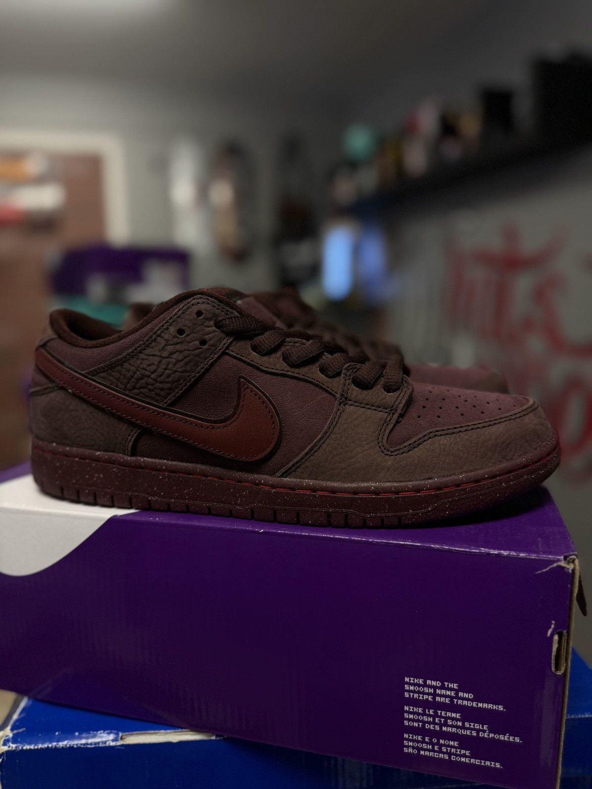 Nike Nike Dunk Low SB Burgundy Crush City Of Love 10.5 (NEW) Size US 10.5 / EU 43-44 - 2 Thumbnail