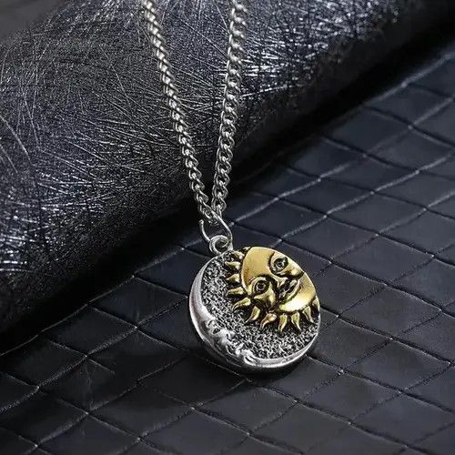 VIBE Classic Moon Sun Shape Necklace Size ONE SIZE - 1 Thumbnail