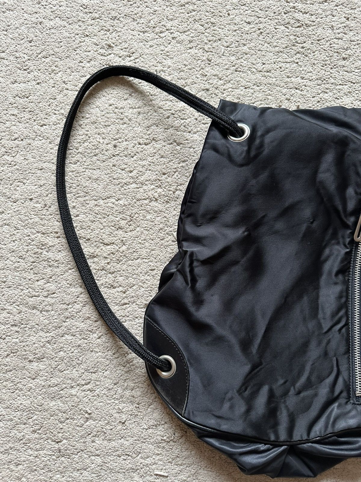 Tokio Kumagai 1980s Tokio Kumagai folded Drawstring Nylon Backpack Size ONE SIZE - 9 Thumbnail
