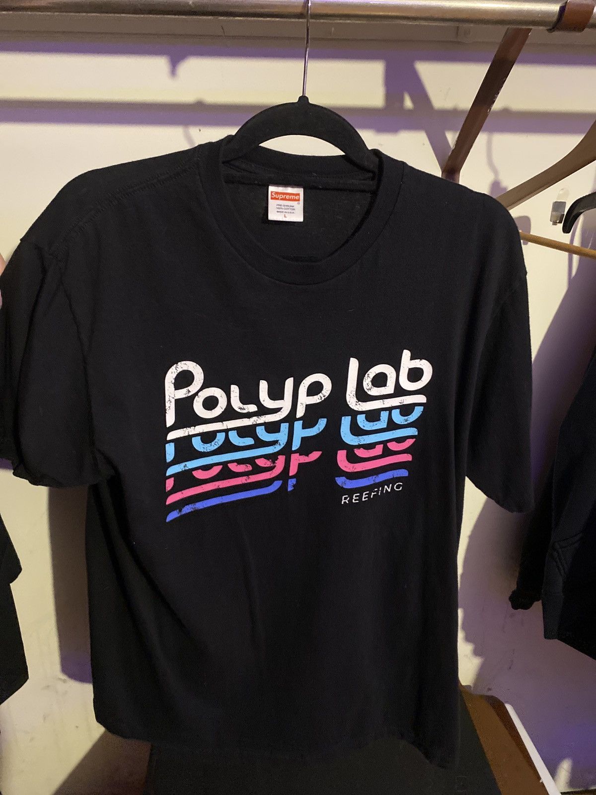 Supreme Pollyp Lab Black Supreme Tee Size US L / EU 52-54 / 3 - 1 Thumbnail
