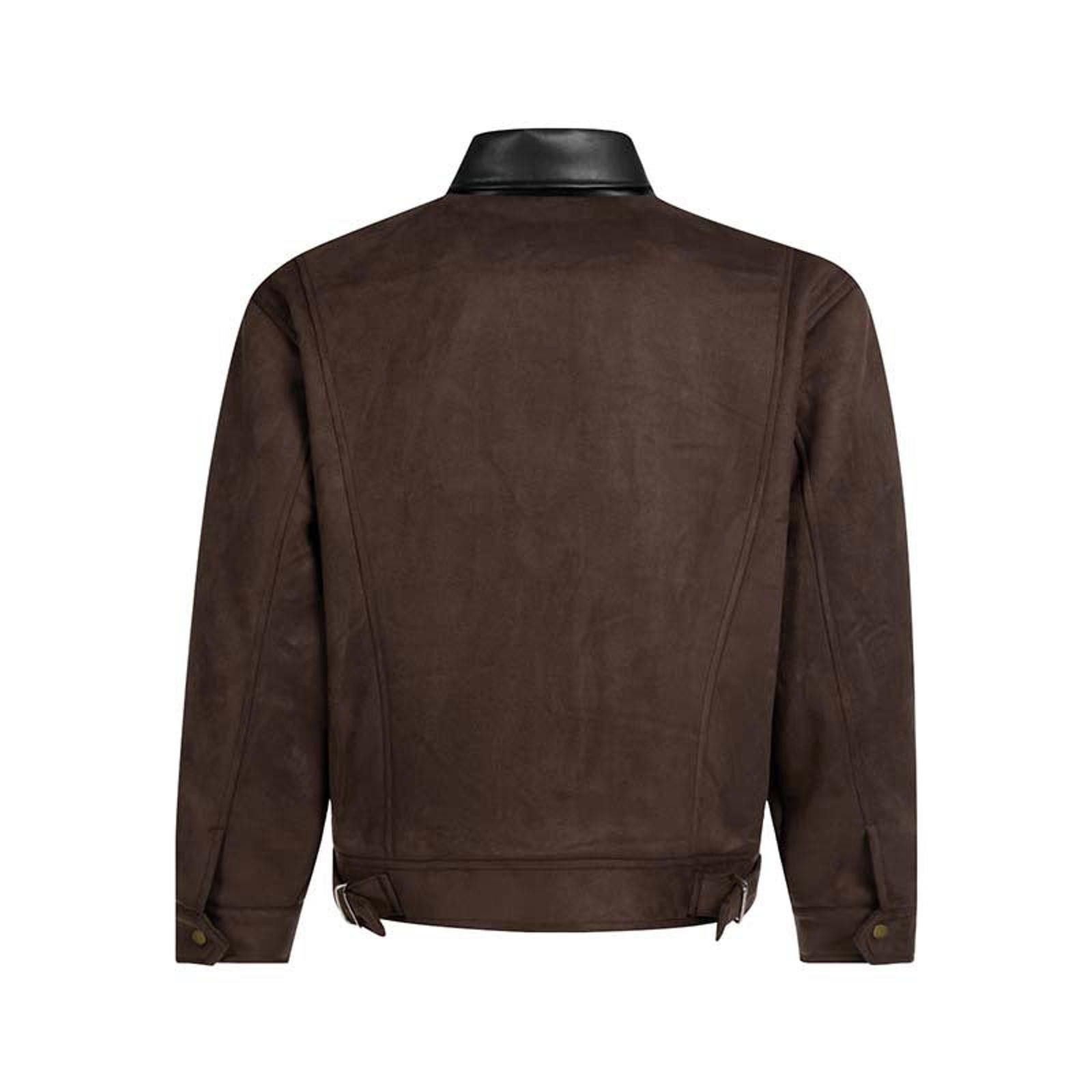 Japanese Brand Fireman Clasp Suede Bomber Jacket Size US M / EU 48-50 / 2 - 4 Thumbnail