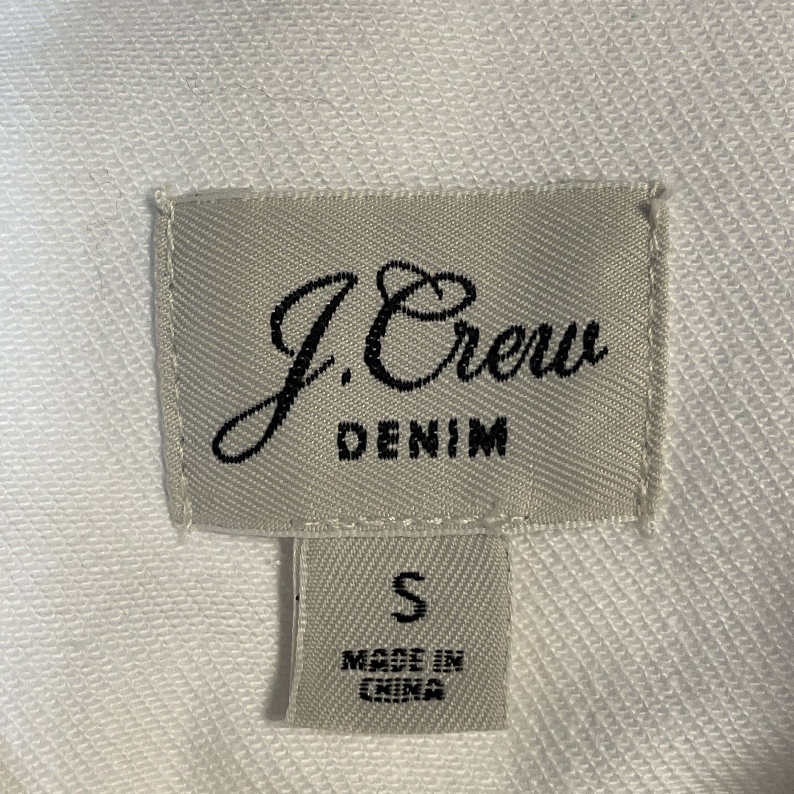 J.Crew J.CREW DENIM size S Jacket COTTON Long Sleeves WHITE Size S / US 4 / IT 40 - 17 Thumbnail