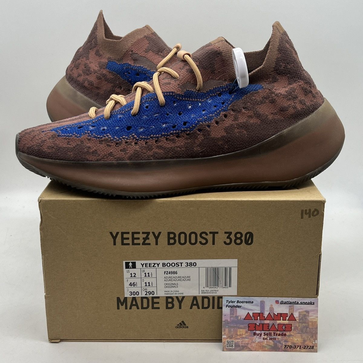 Adidas Yeezy boost 380 azure non-reflective | Grailed