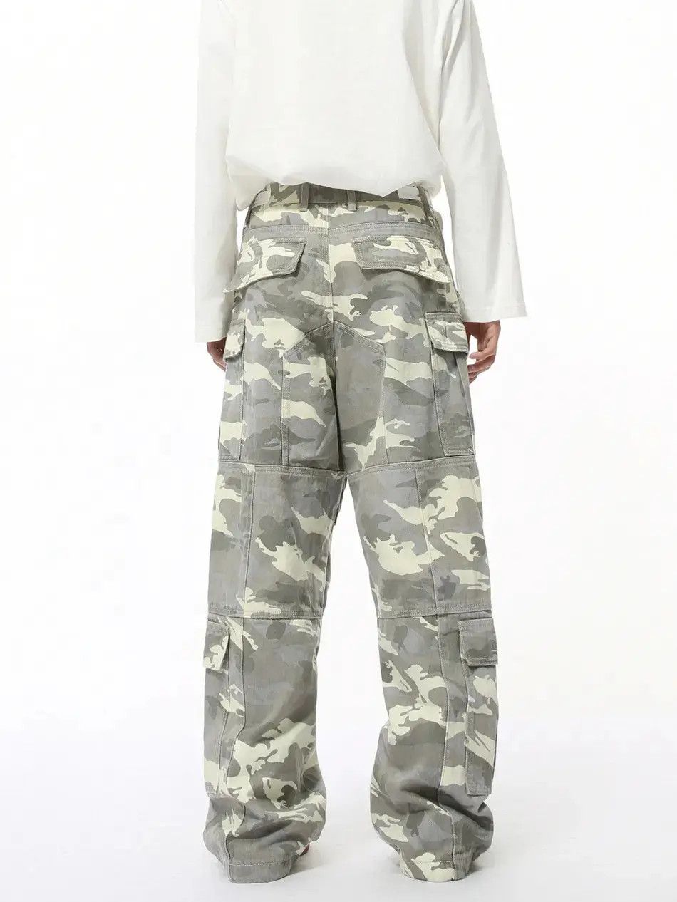 Japanese Brand Retro loose camouflage high street pocket jeans Size US 32 / EU 48 - 3 Thumbnail