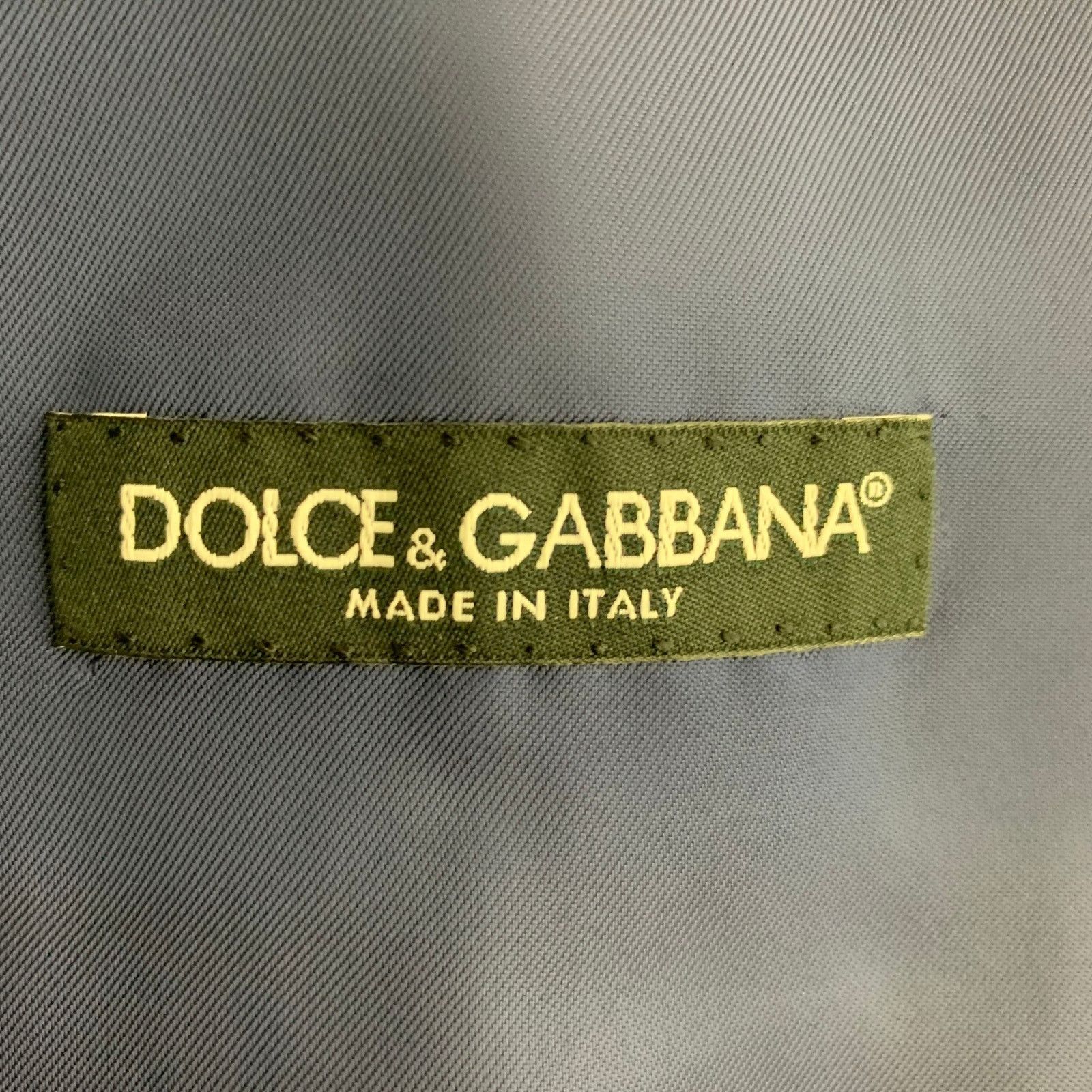 Dolce & Gabbana Size 46 Iridescent Wool & Mohair Buttoned Vest Size 46R - 4 Thumbnail