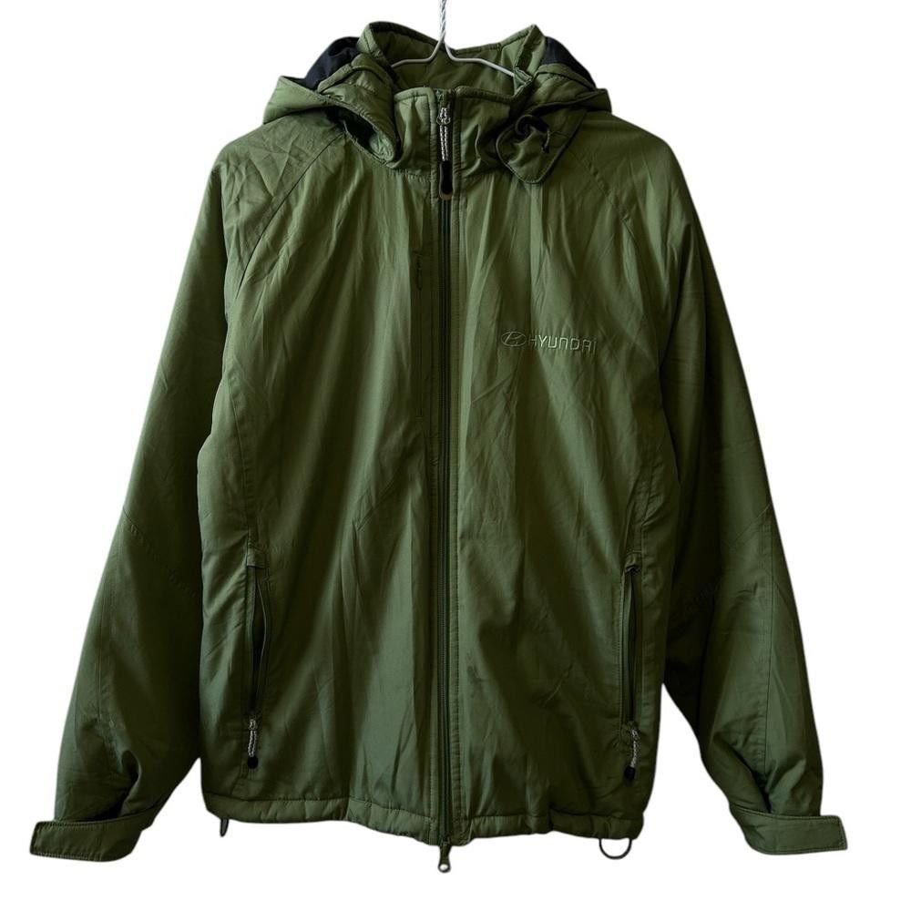 Designer Olympus Green Hooded Jacket Size S / US 4 / IT 40 - 1 Thumbnail