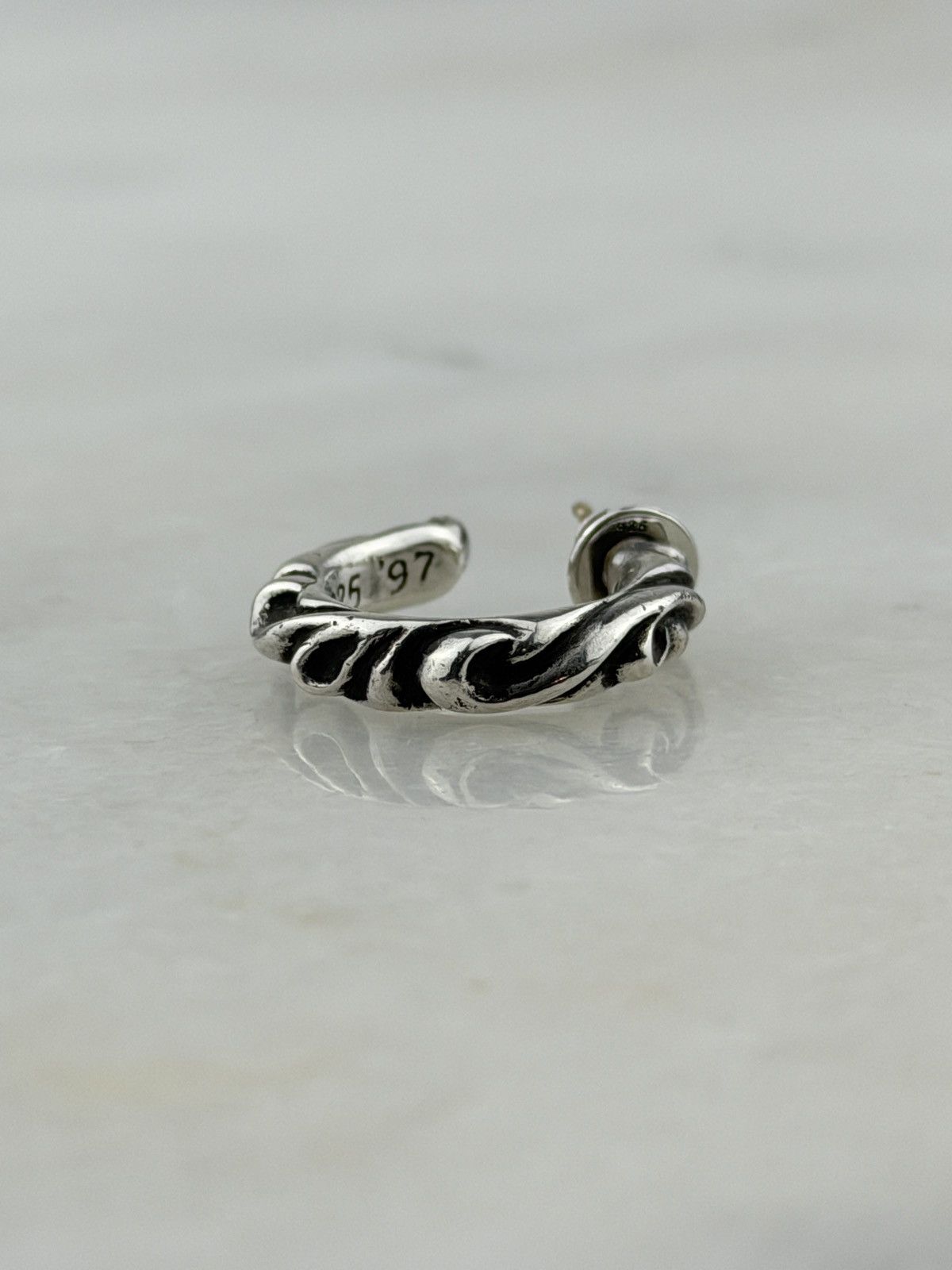 Chrome Hearts CHROME HEARTS HOOP SCROLL EARRING Size ONE SIZE - 3 Thumbnail