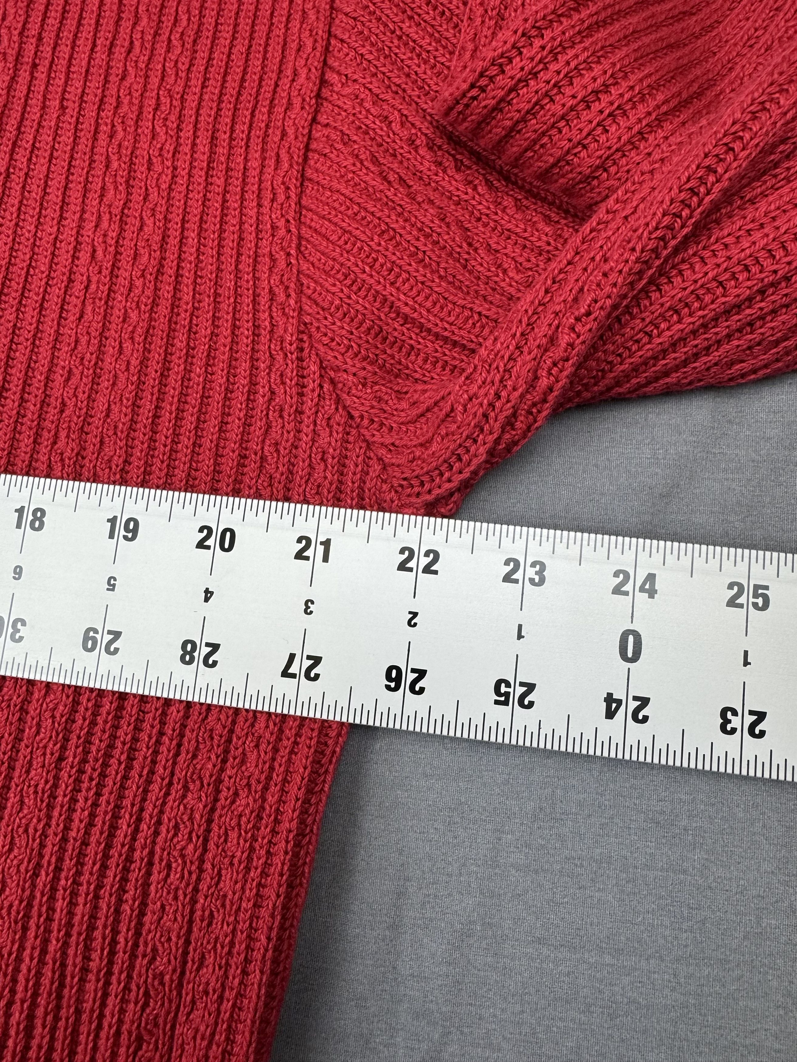 Haggar Vintage Hagger Sweater Heavyweight Knit Ribbed Red Grandpa Size US L / EU 52-54 / 3 - 4 Thumbnail