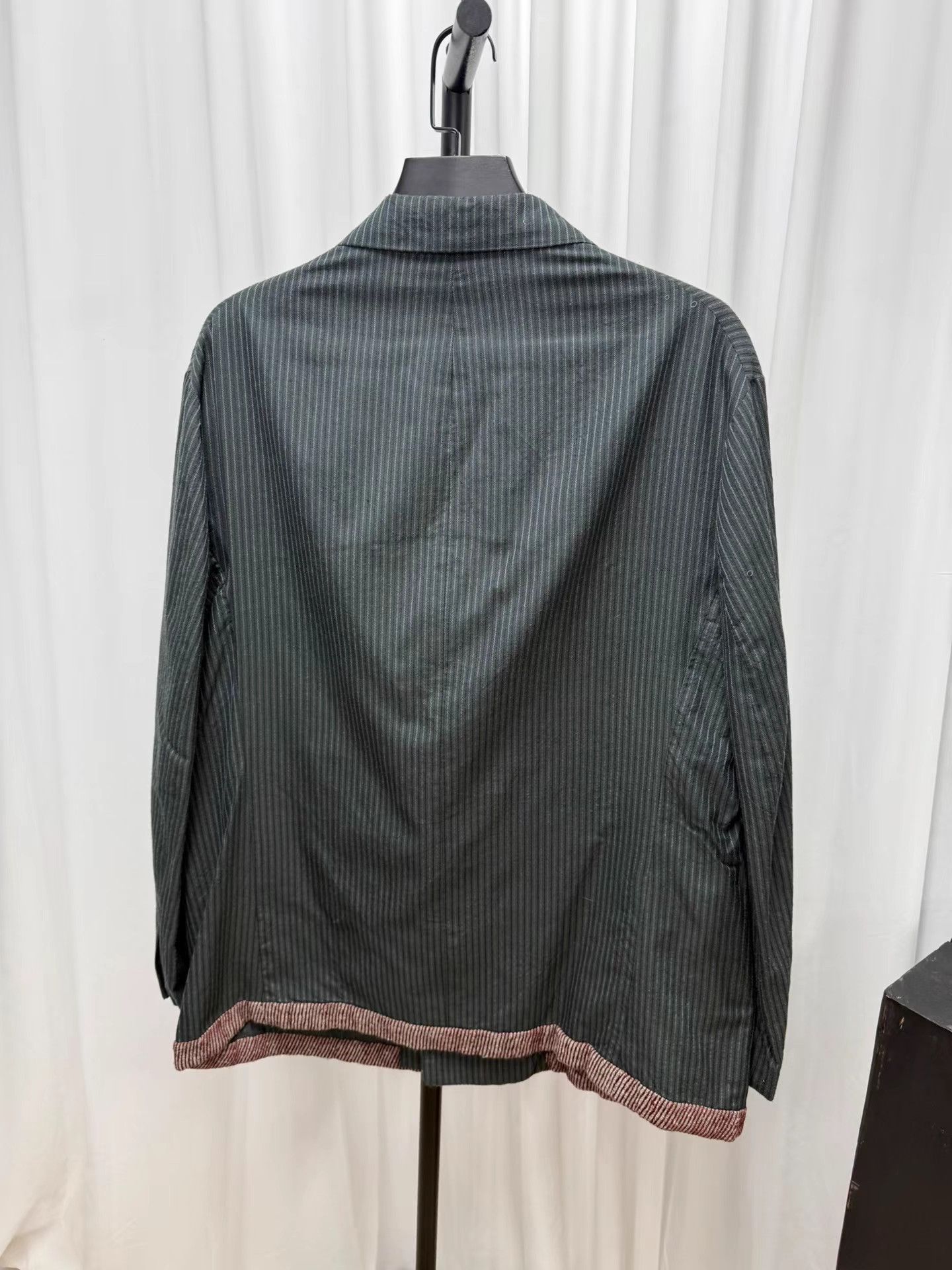 Yohji Yamamoto yohji yamamoto pour homme 96SS Loose Striped Wool Jacket K20 Size US S / EU 44-46 / 1 - 8 Thumbnail