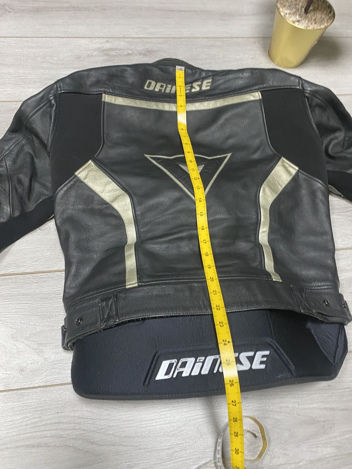 Dainese Dainese protection insulated big logo leather moto jacket Size US M / EU 48-50 / 2 - 14 Thumbnail
