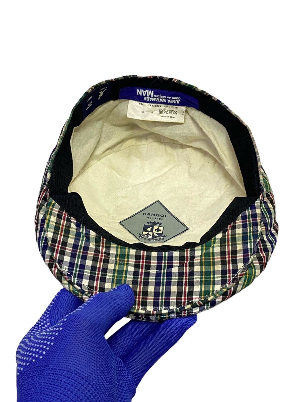 Comme des Garcons Rare🔥Junya Watanabe X Kangol Checkered Pattern Baretta Hat Size ONE SIZE - 13 Thumbnail