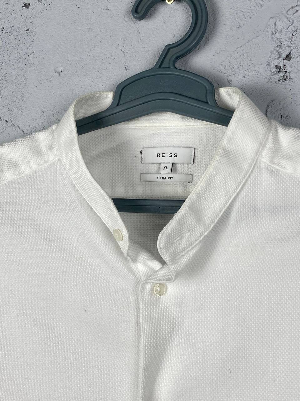 Designer × Reiss Reiss Dunn Stand-Up Collar White Shirt XL Size US XL / EU 56 / 4 - 3 Thumbnail