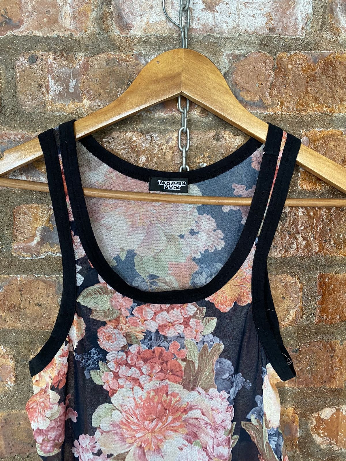 Tornado Mart Vtg Tornado Mart Mesh floral tank Size S / US 4 / IT 40 - 3 Thumbnail