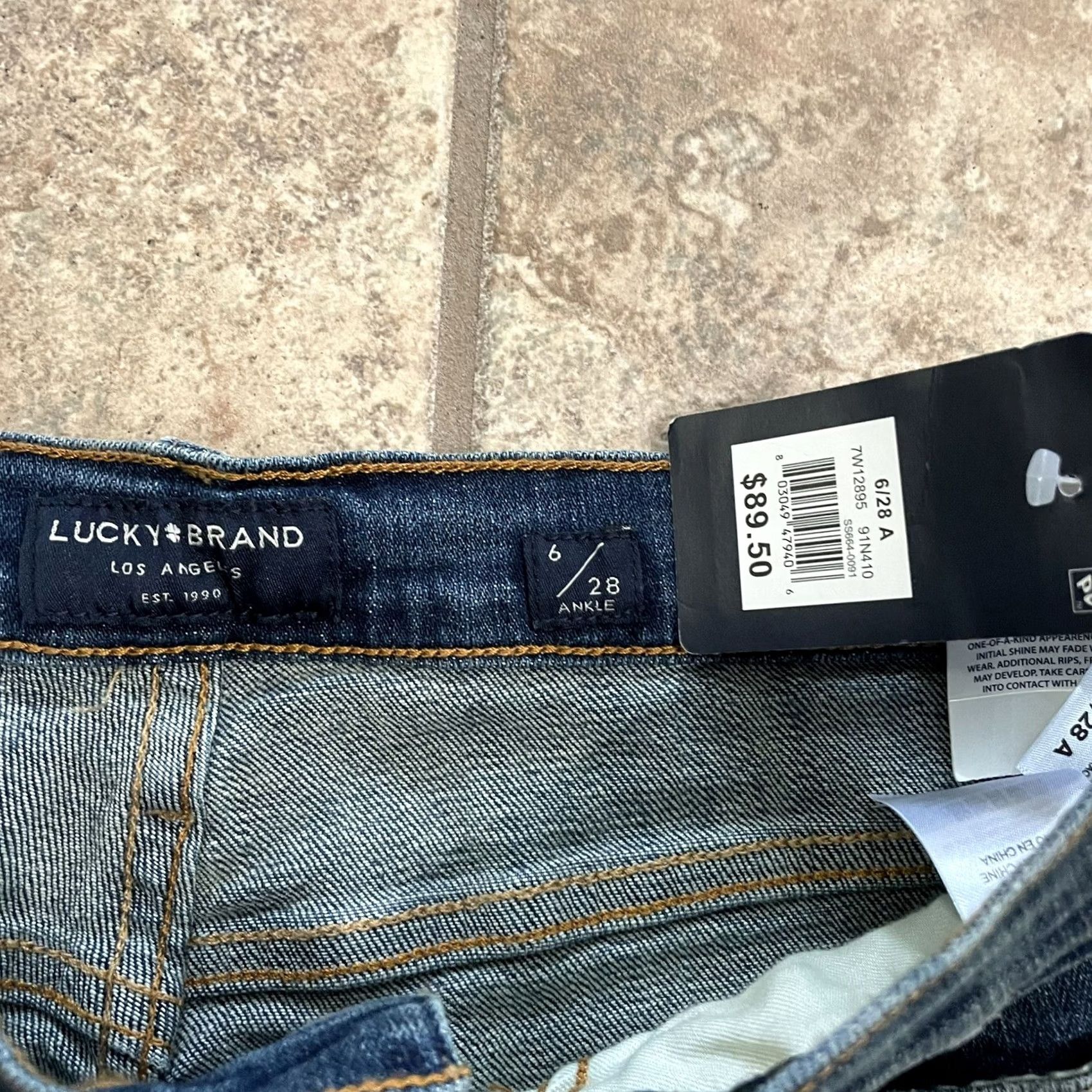 Lucky Brand Lucky Brand East Rider Jeans Womens Size 6 28 Blue Skinny NWT Size 28" / US 6 / IT 42 - 5 Thumbnail