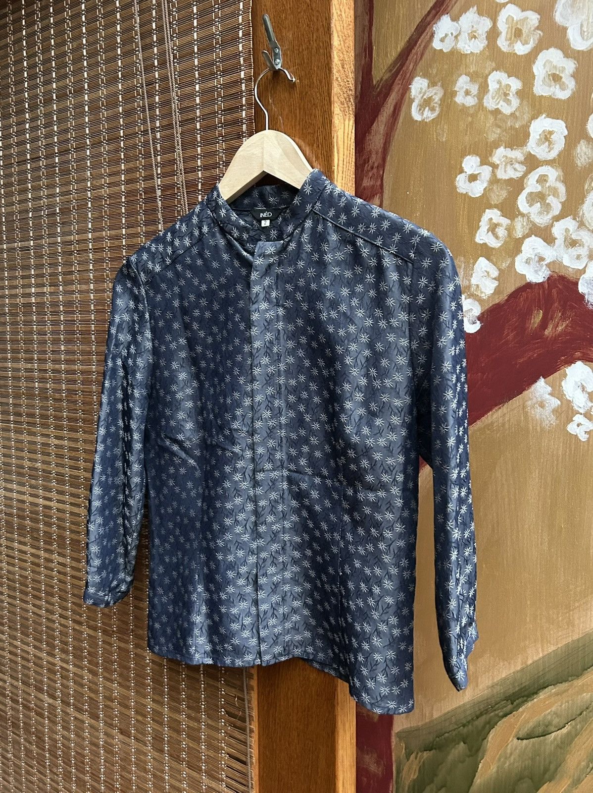 Yohji Yamamoto Vintage Ined by Yohji Yamamoto Printed Viscose Blend Shirt Size S / US 4 / IT 40 - 3 Thumbnail