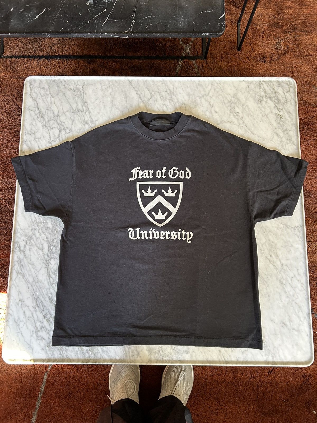 Fear of God DARK BLUE ESSENTIALS FEAR OF GOD TEE Size US S / EU 44-46 / 1 - 1 Thumbnail