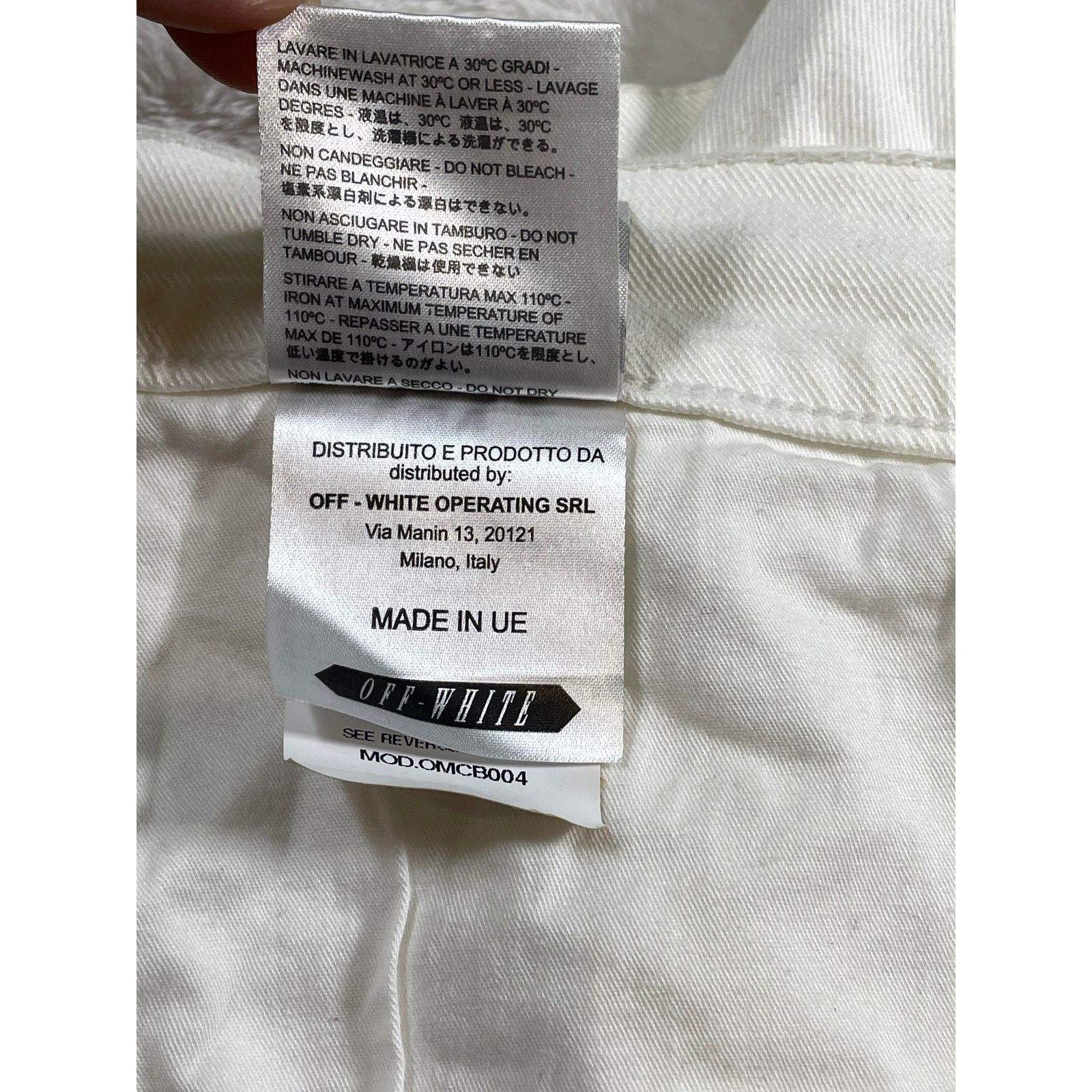 Off-White Off-White White Black Carpenter Shorts Size US 34 / EU 50 - 4 Thumbnail