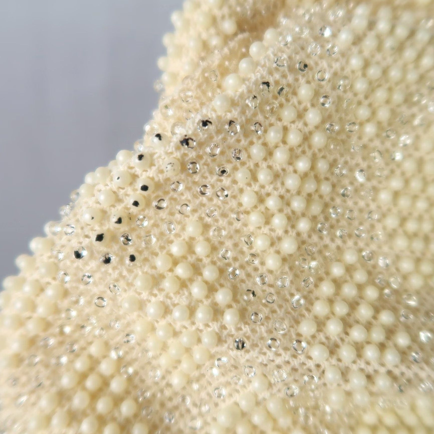 Vintage VINTAGE Beaded Cream Corde Clutch Bag Evening PURSE Women's Small 50s Retro Party" Size ONE SIZE - 5 Thumbnail