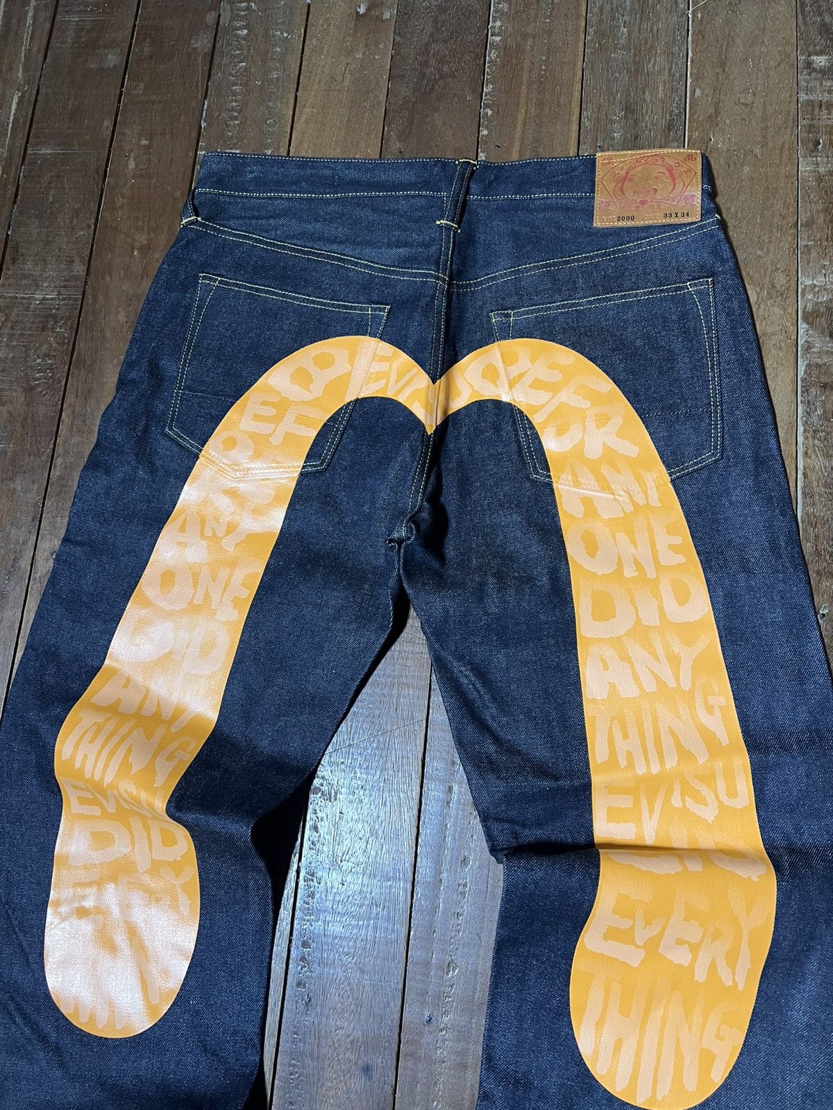 Evisu Evisu Daicock Denim Pants Size US 33 - 4 Thumbnail
