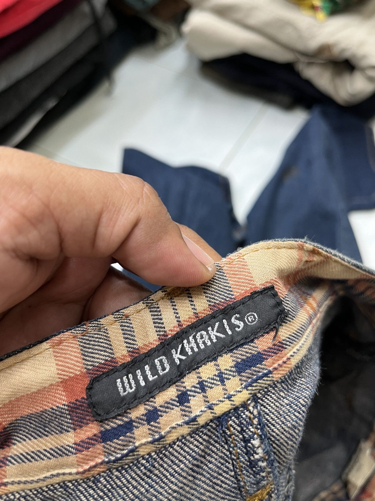 Japanese Brand 🔥🔥🔥ARCHIVE WILD KHAKIS DOUBLE WAIST DENIM Size US 33 - 14 Thumbnail