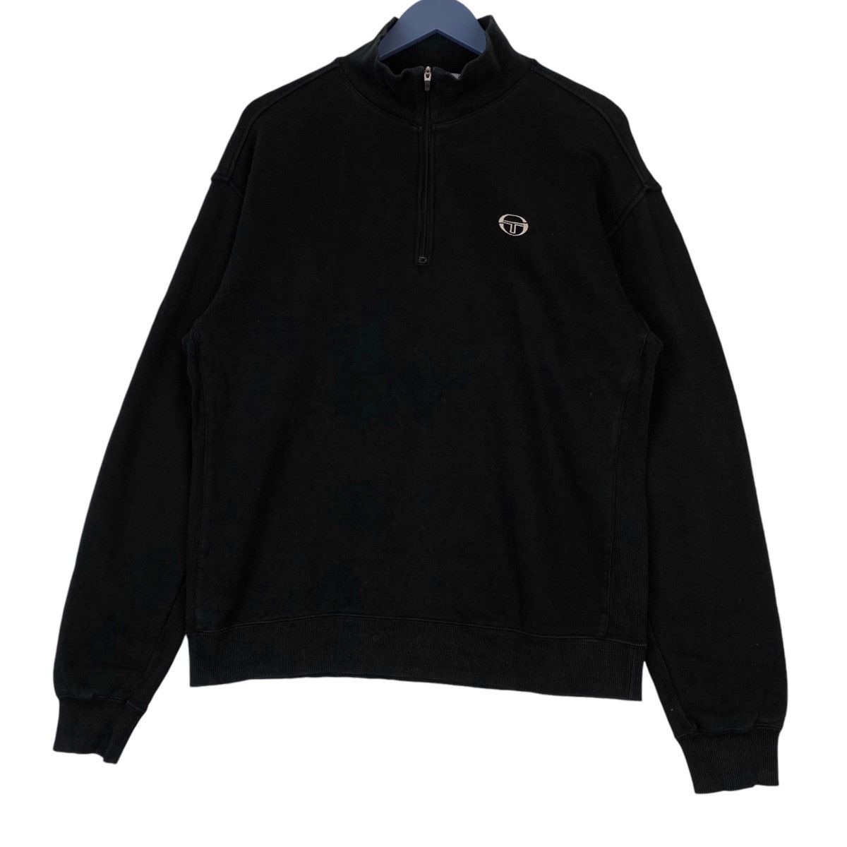 Sergio Tacchini × Vintage Vintage Sergio Ticchini Small Embroidered Quater Zip Size US M / EU 48-50 / 2 - 2 Thumbnail