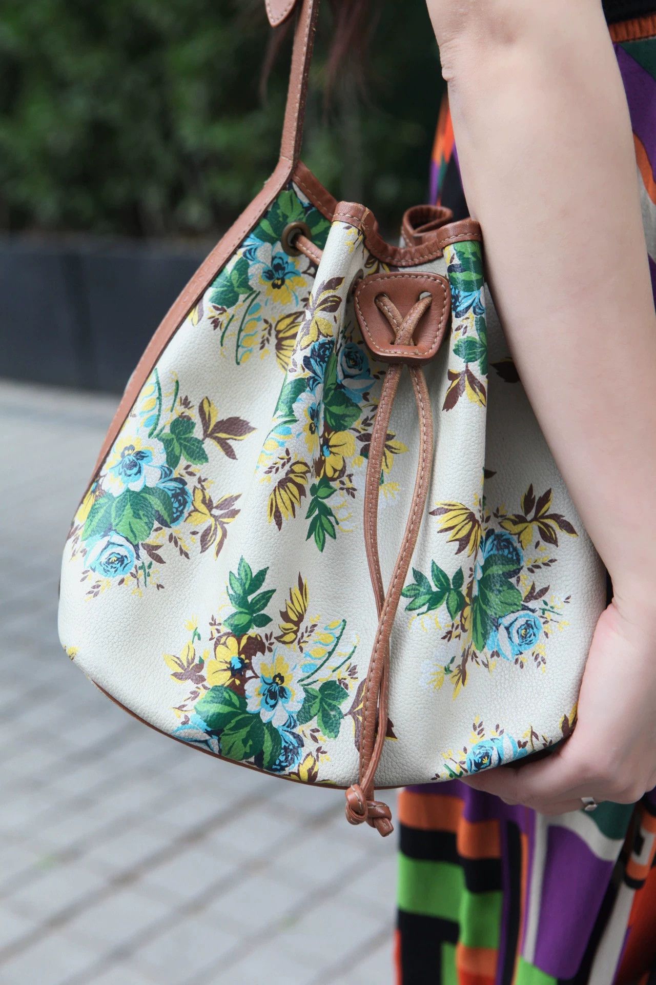 Kenzo Kenzo Floral Calfskin Shoulder Bag s-m Good Size ONE SIZE - 1 Thumbnail