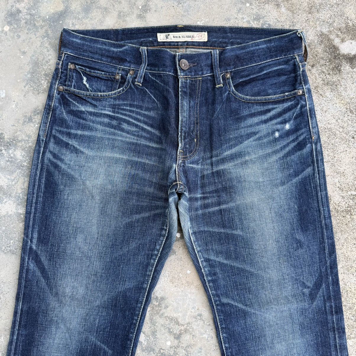 Japanese Brand VINTAGE BACK NUMBER DENIM JEAN PANTS Size US 36 / EU 52 - 3 Thumbnail