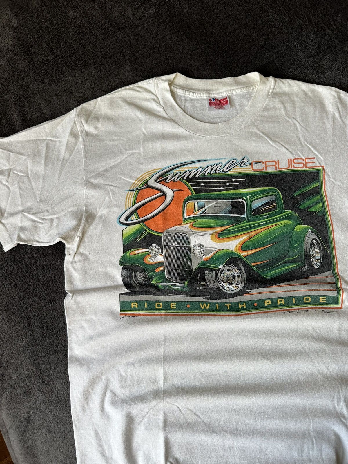 Ford × Vintage Vintage 90s Truck Thrashed Hot Rod Tee Size US L / EU 52-54 / 3 - 4 Thumbnail