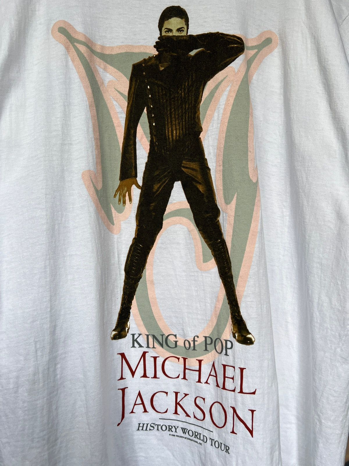 Band Tees Rare Vintage 90s Michael Jackson History Tour Tshirt Size US L / EU 52-54 / 3 - 4 Thumbnail