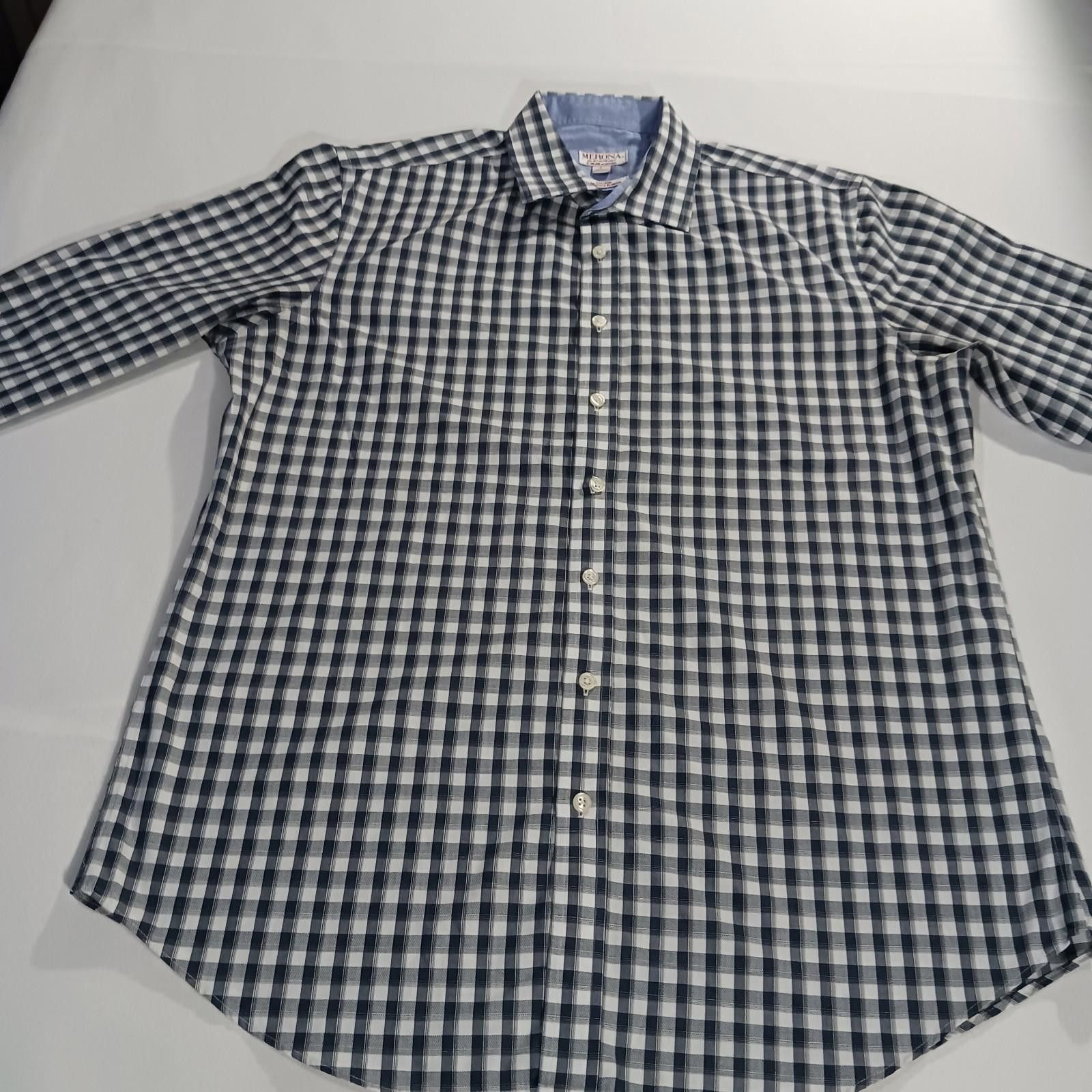 Merona Merona The Ultimate Shirt Men's Black/White Button-Up Size L Size US L / EU 52-54 / 3 - 9 Thumbnail