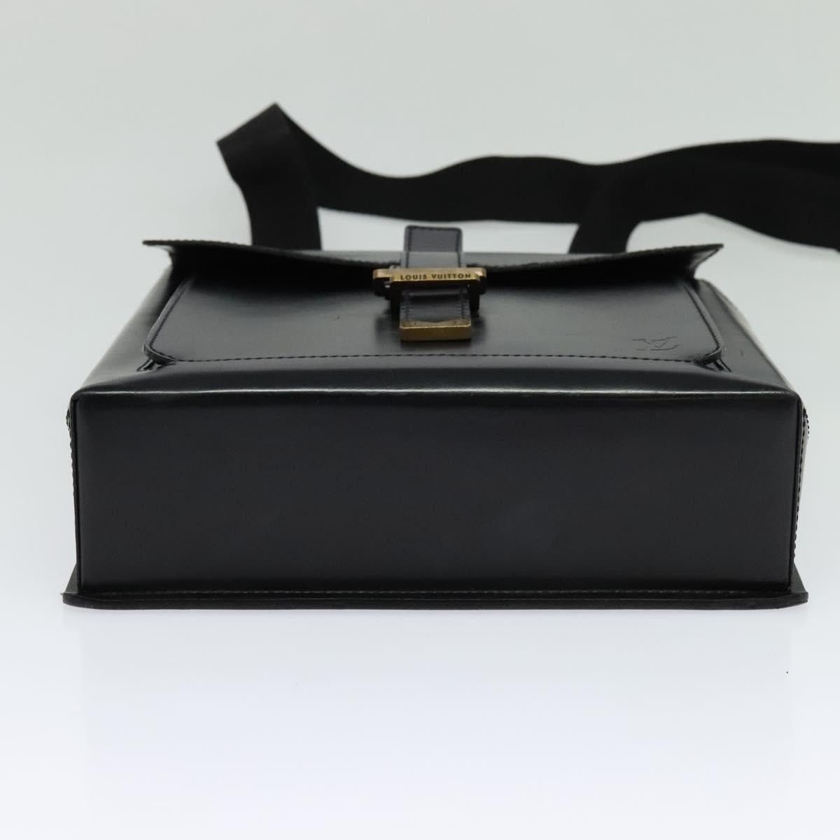 Louis Vuitton LOUIS VUITTON Liege Fantassan Shoulder Bag Leather Black Size ONE SIZE - 5 Thumbnail