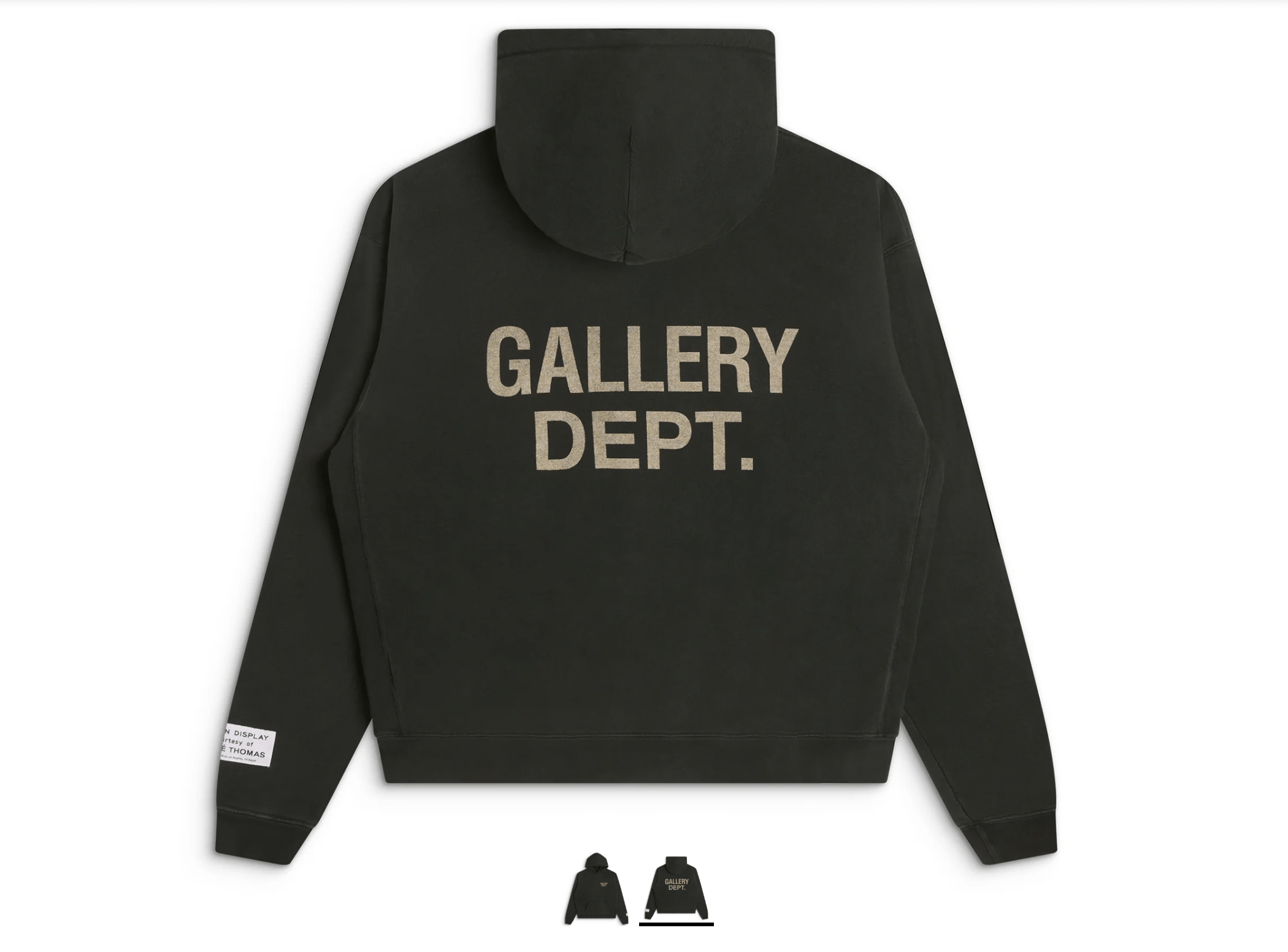Gallery Dept. Gallery Dept. 90’s GD Logo Hoodie - Vintage Black (XS) Size US XS / EU 42 / 0 - 2 Thumbnail