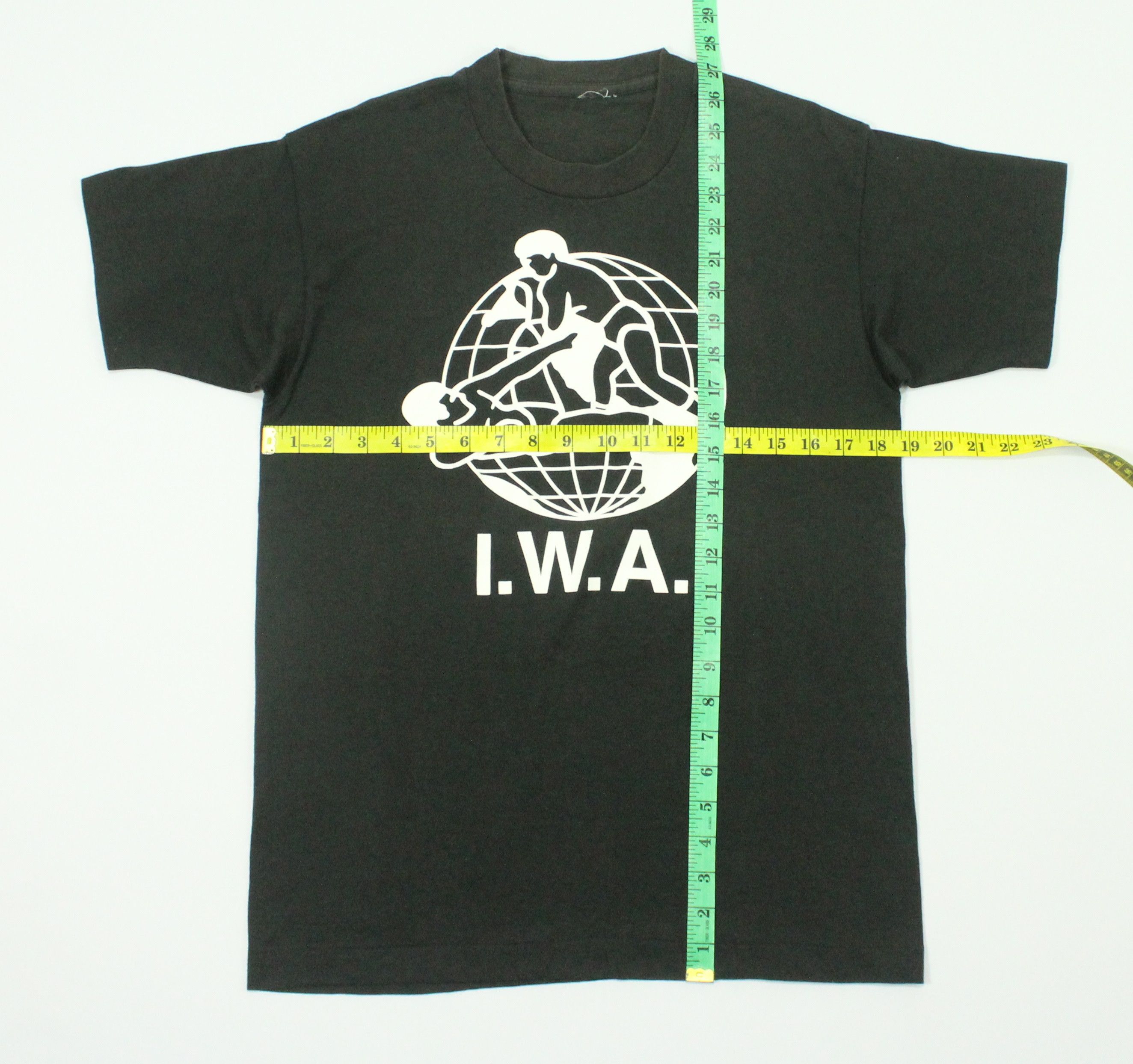 Vintage × WWE × WWF Vintage I.W.A. T Shirt Wrestling Single Stitch Shirt Size US S / EU 44-46 / 1 - 8 Thumbnail