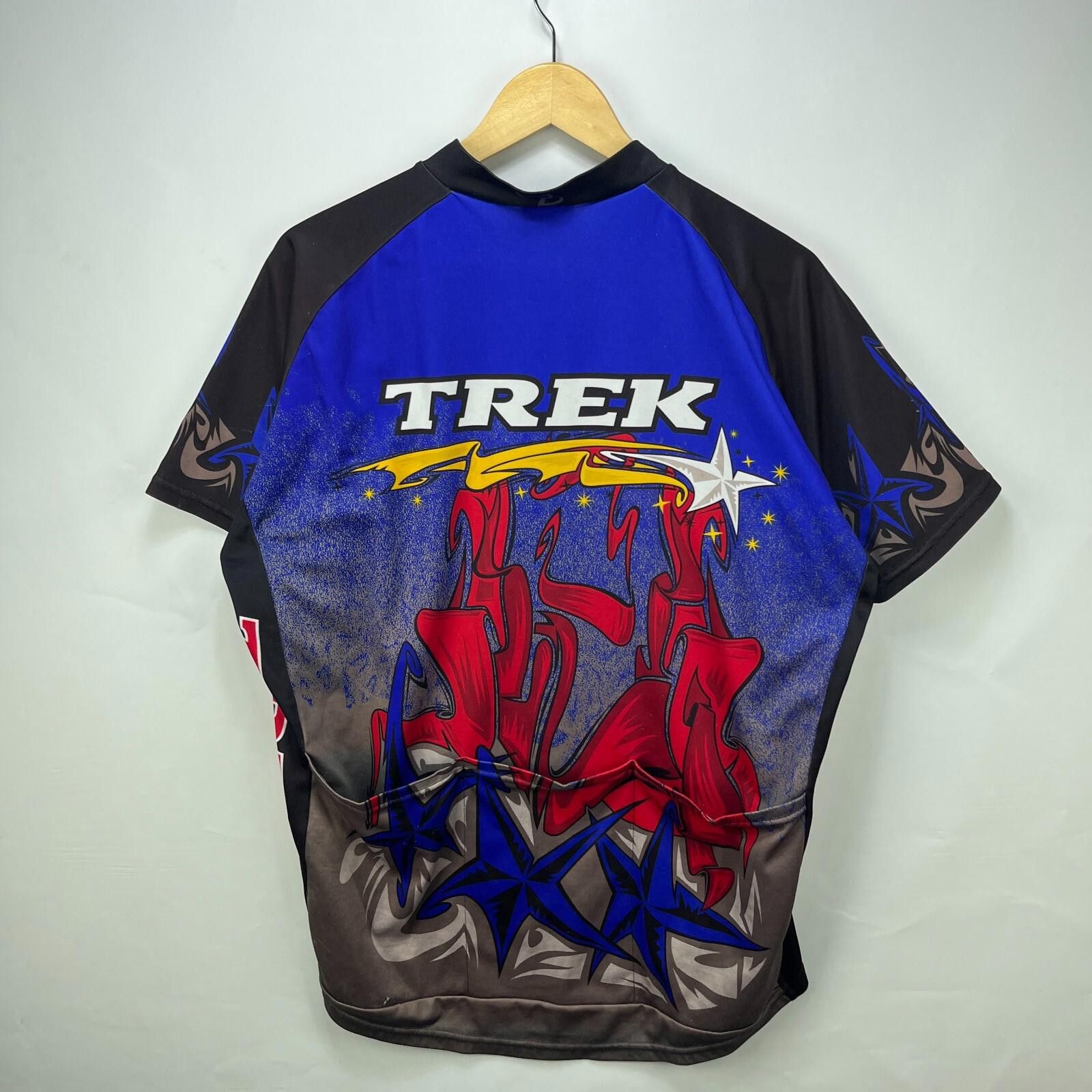 Tek Gear Vintage 90s Trek Pro Cycling Jersey AOP XXL USA Size ONE SIZE - 5 Thumbnail