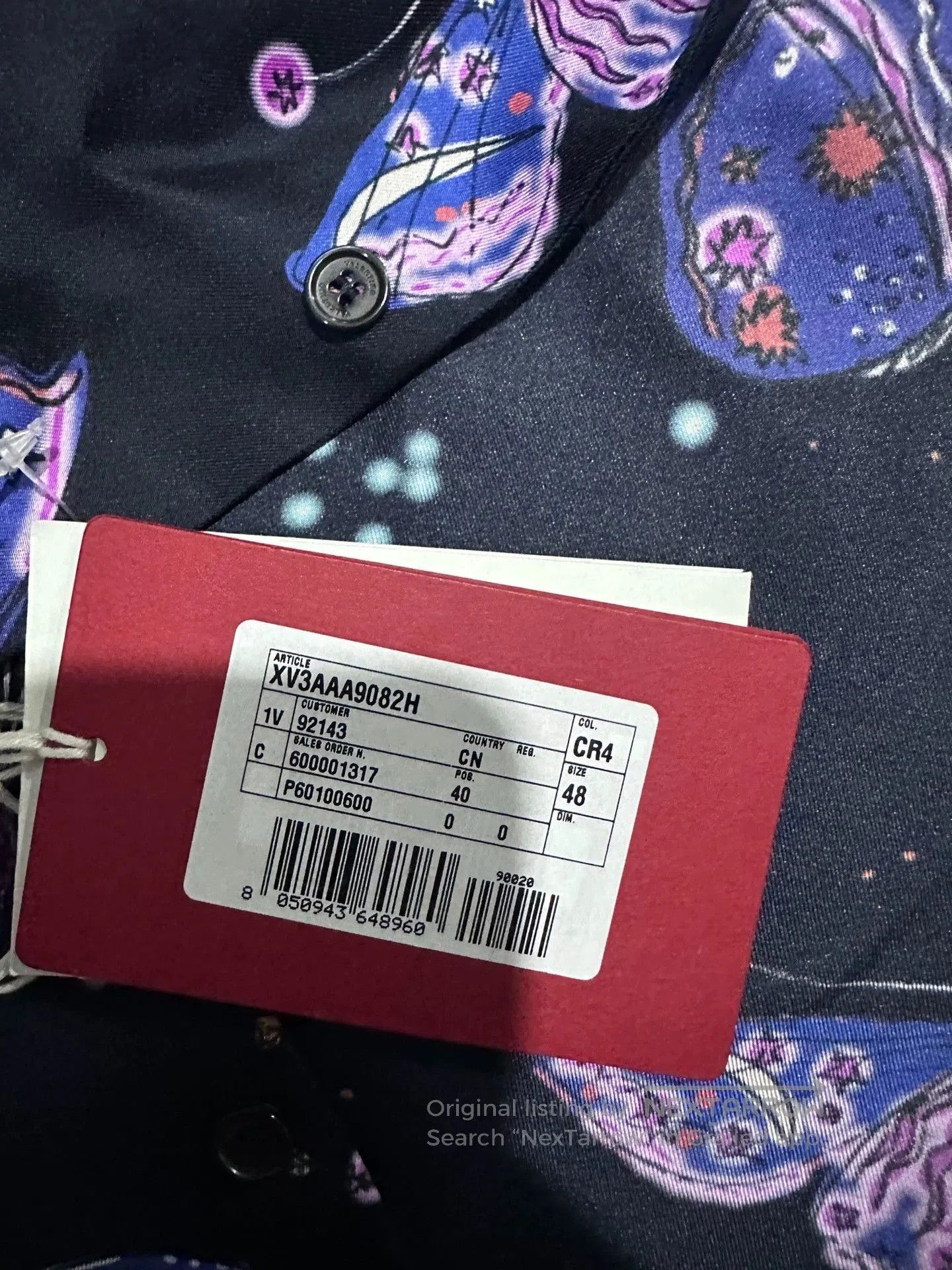 Valentino Valentino Men's Butterfly Print Shirt. Size US M / EU 48-50 / 2 - 2 Thumbnail