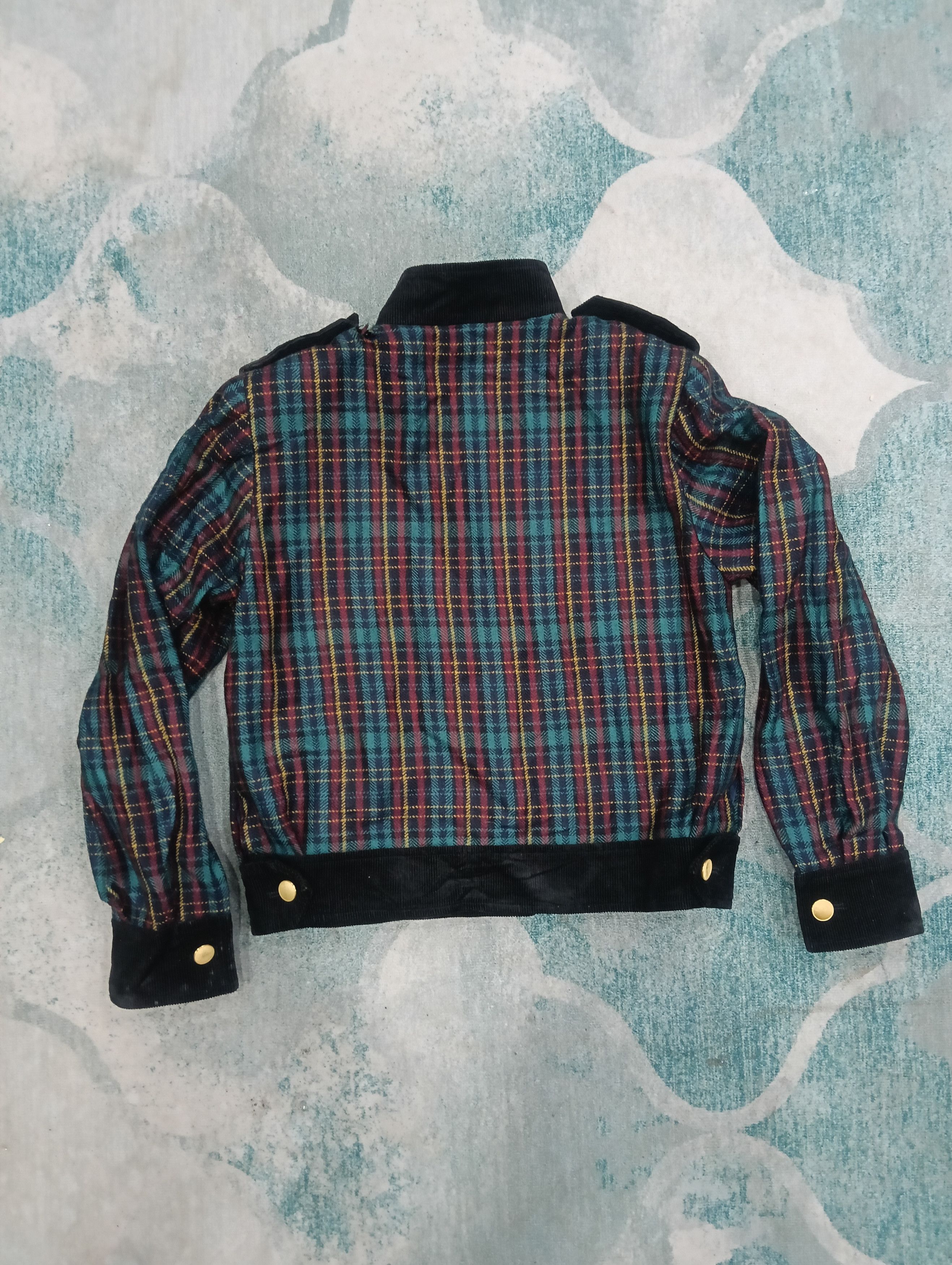 Saint Laurent Paris × Yves Saint Laurent Vintage Yves Saint Laurent Checkered Jacket Size M / US 6-8 / IT 42-44 - 4 Thumbnail