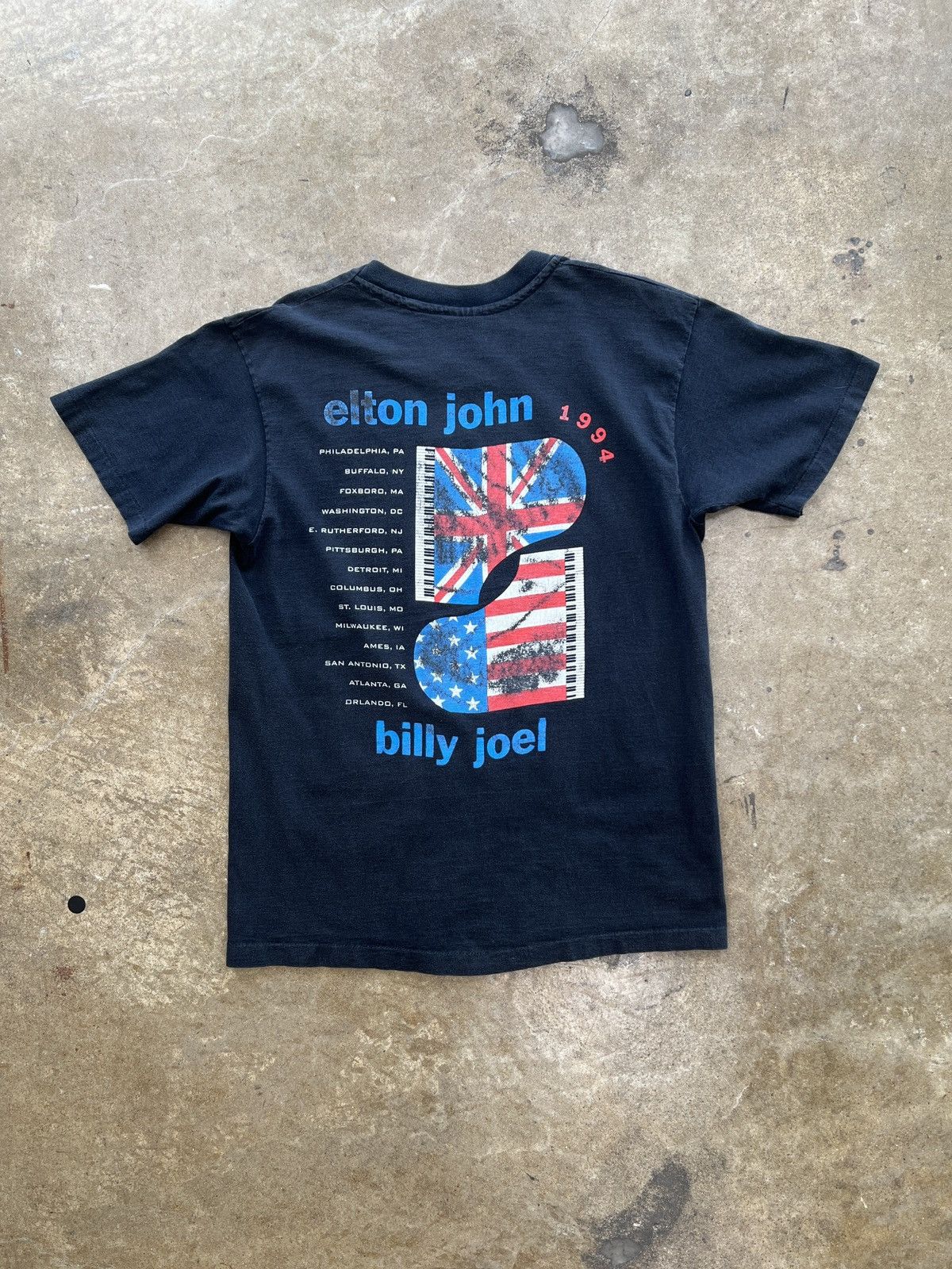 Band Tees Vintage 1994 Elton John Billy Joel North American Tour Large Size US L / EU 52-54 / 3 - 5 Thumbnail