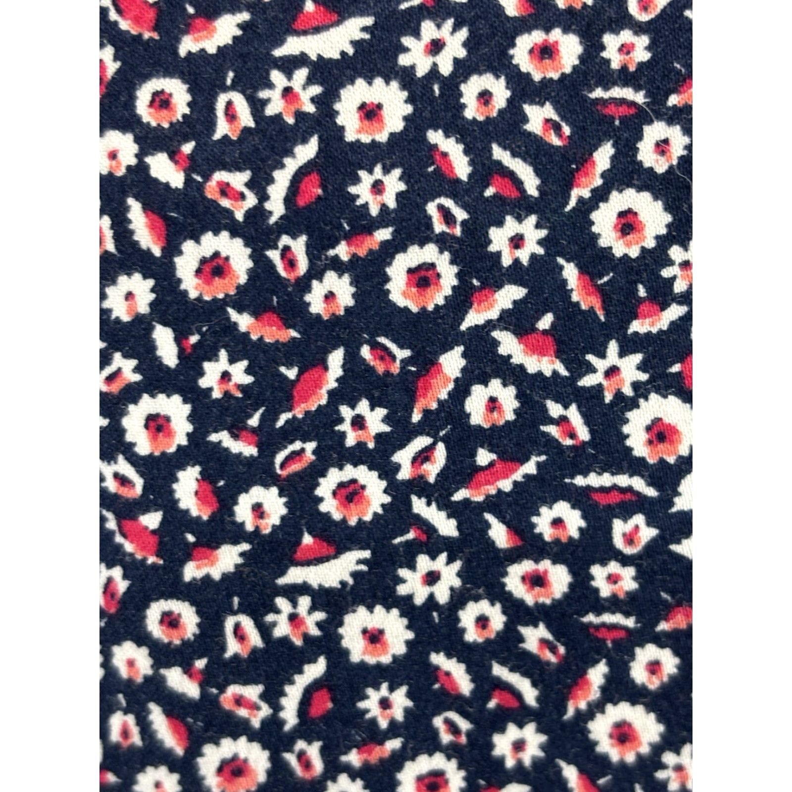 Talbots VINTAGE Talbots Floral Shirt Dress Women’s 12 Navy Ditsy Belt Button Front Classic Size XL / US 12-14 / IT 48-50 - 6 Thumbnail