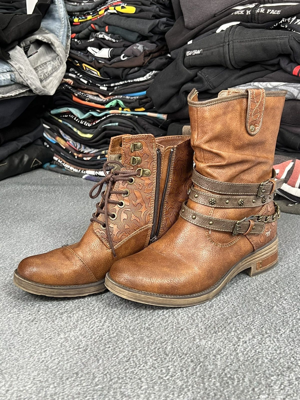 Vintage Vintage Mustang Avant Garde Leather Boots Size US 8.5 / IT 38.5 - 10 Thumbnail