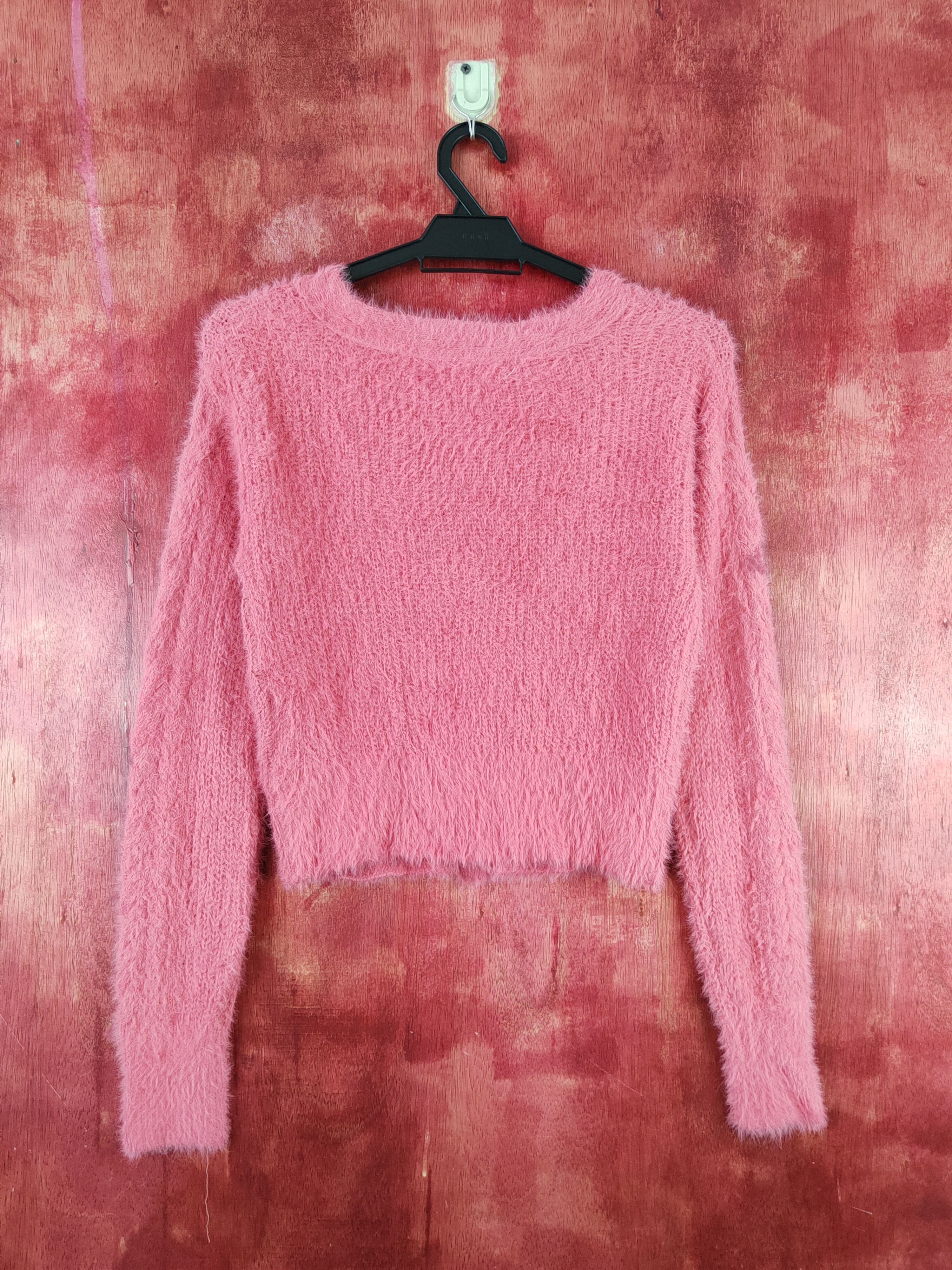 Japanese Brand × Vintage Cecil McBee Pink Shag Shaggy Fur Mohair Knitwear#S2020 Size M / US 6-8 / IT 42-44 - 7 Thumbnail