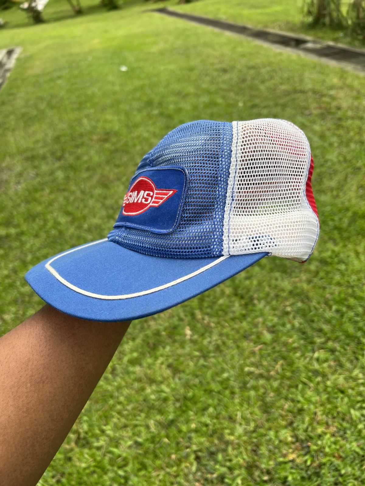 Simms × Vintage SIMS SKATER TRUCKER HAT Size ONE SIZE - 3 Thumbnail